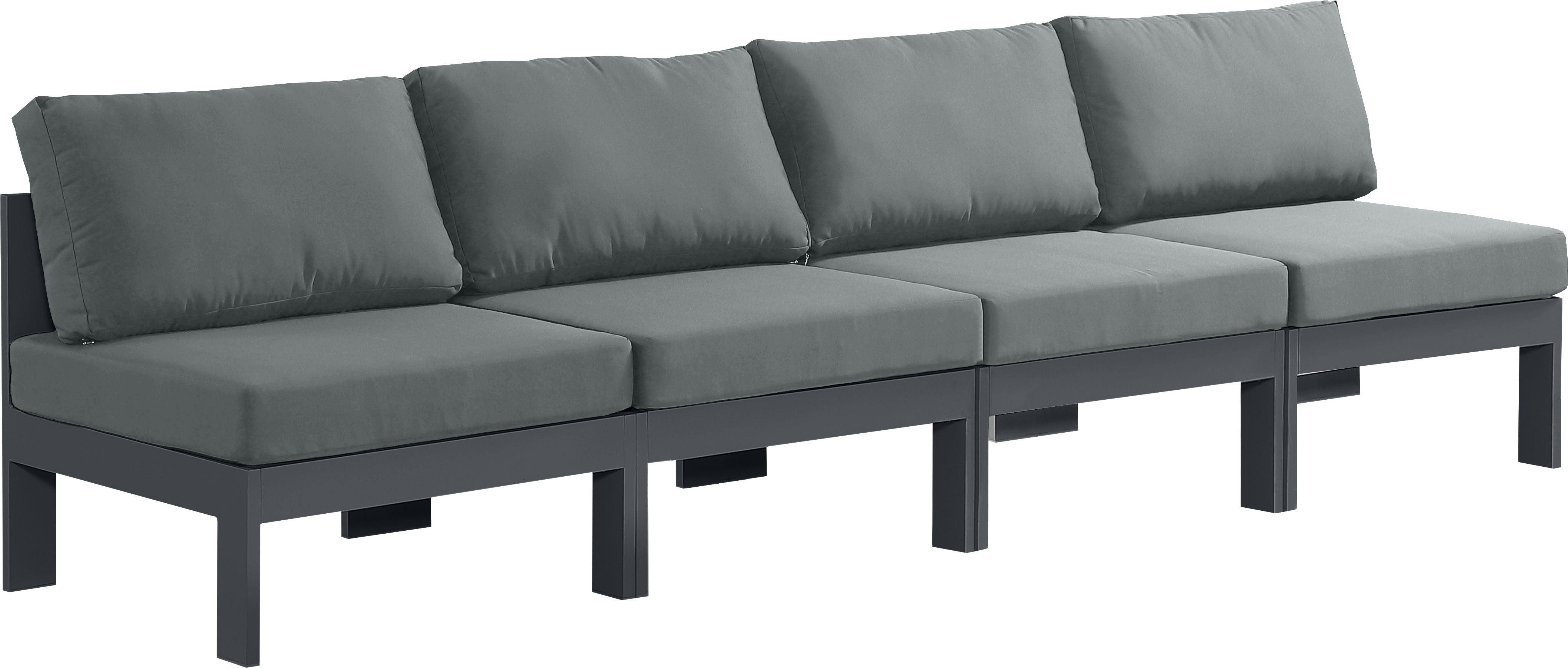Meridian Furniture - Nizuc - Outdoor Patio Modular Sofa 4 Seats - 5th Avenue Furniture