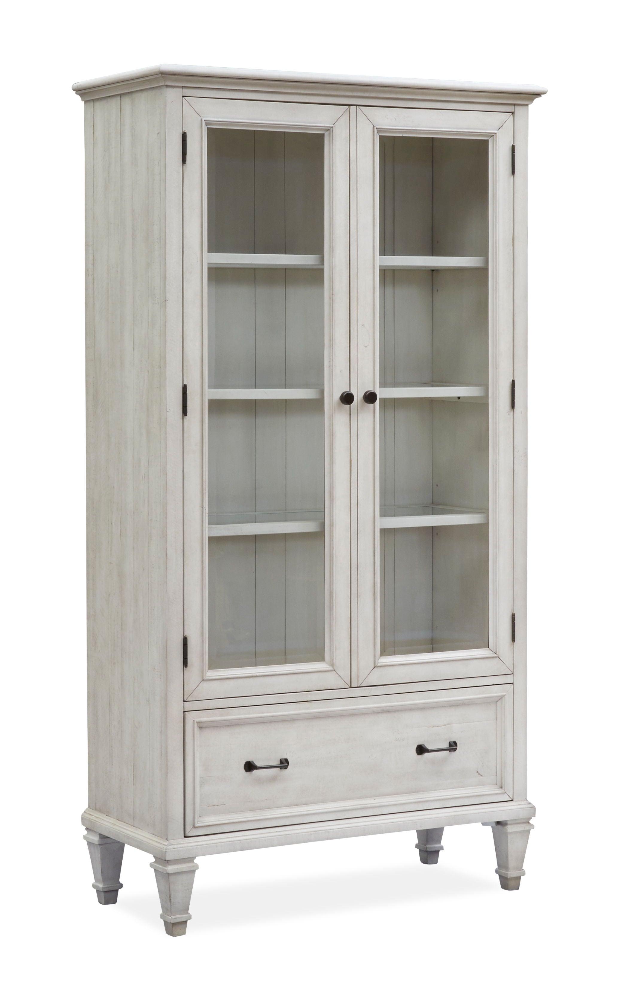 Magnussen Furniture - Newport - Door Bookcase - Alabaster - 5th Avenue Furniture