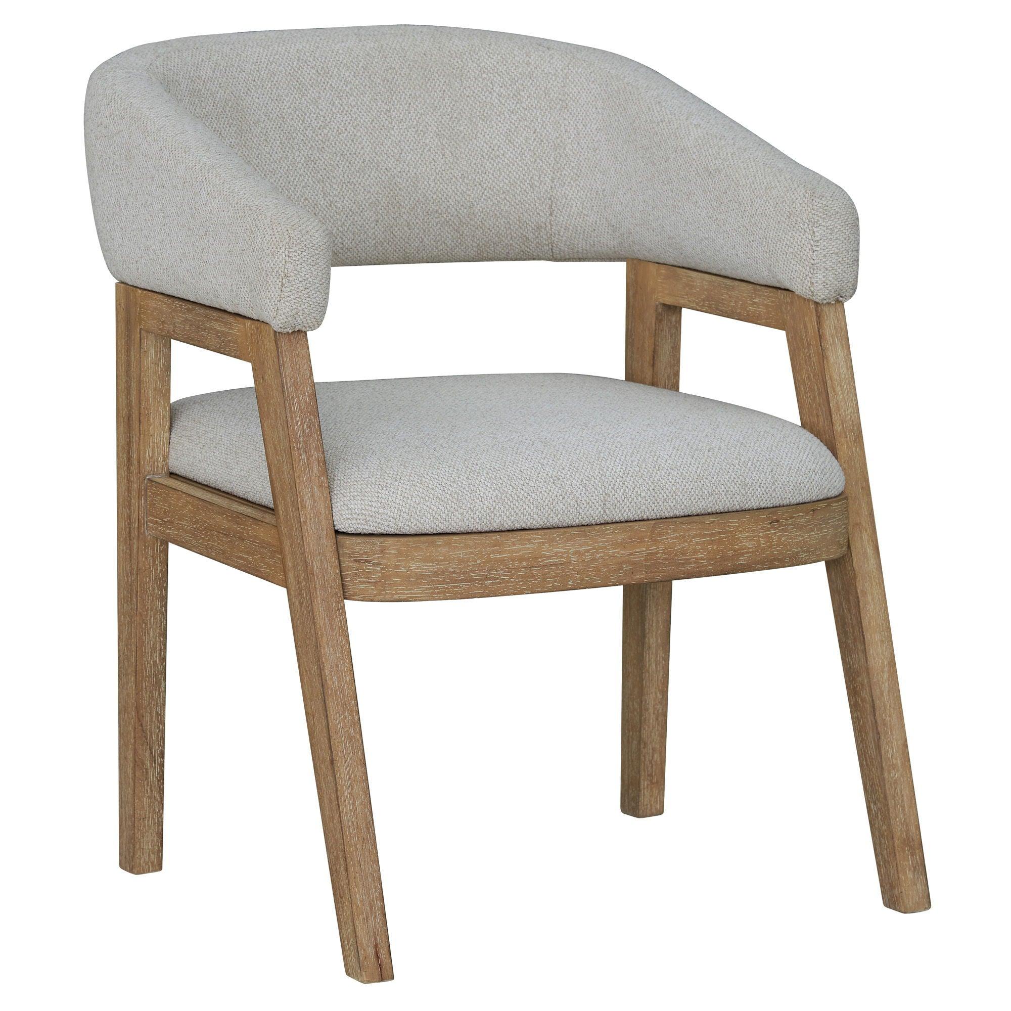 Parker House Furniture - Escape - Dining Barrel Dining Chair (Set of 2) - Glazed Natural Oak Mirage Mist - 5th Avenue Furniture
