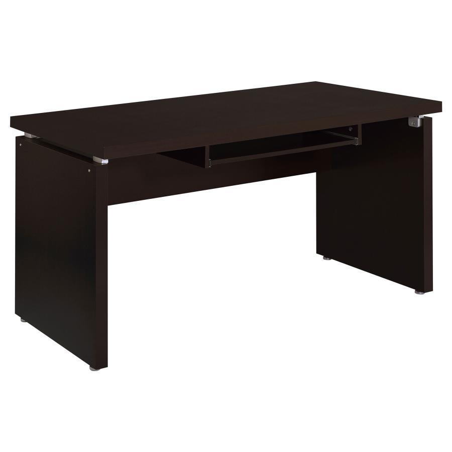 CoasterEveryday - Skylar - Computer Desk With Keyboard Drawer - Cappuccino - 5th Avenue Furniture