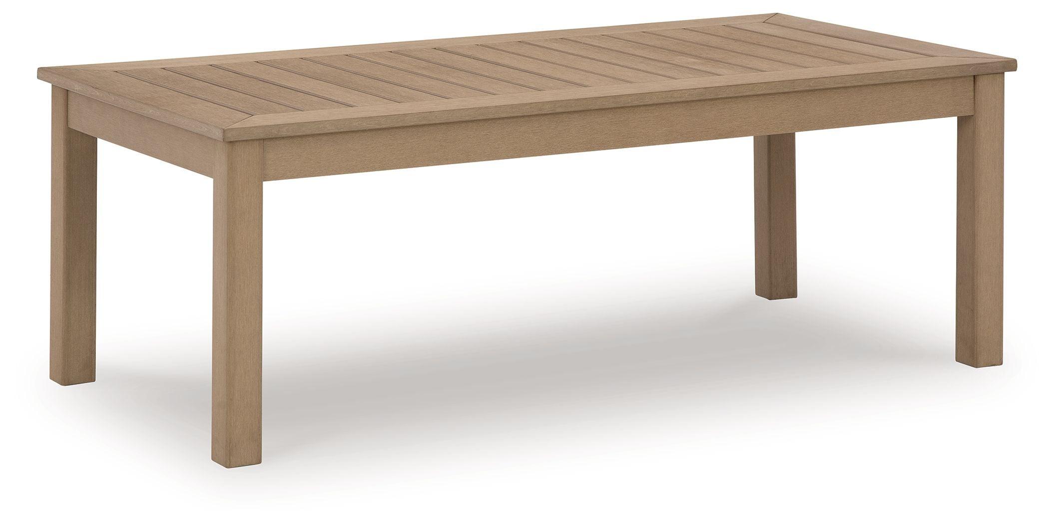 Signature Design by Ashley® - Hallow Creek - Driftwood - Rectangular Cocktail Table - 5th Avenue Furniture