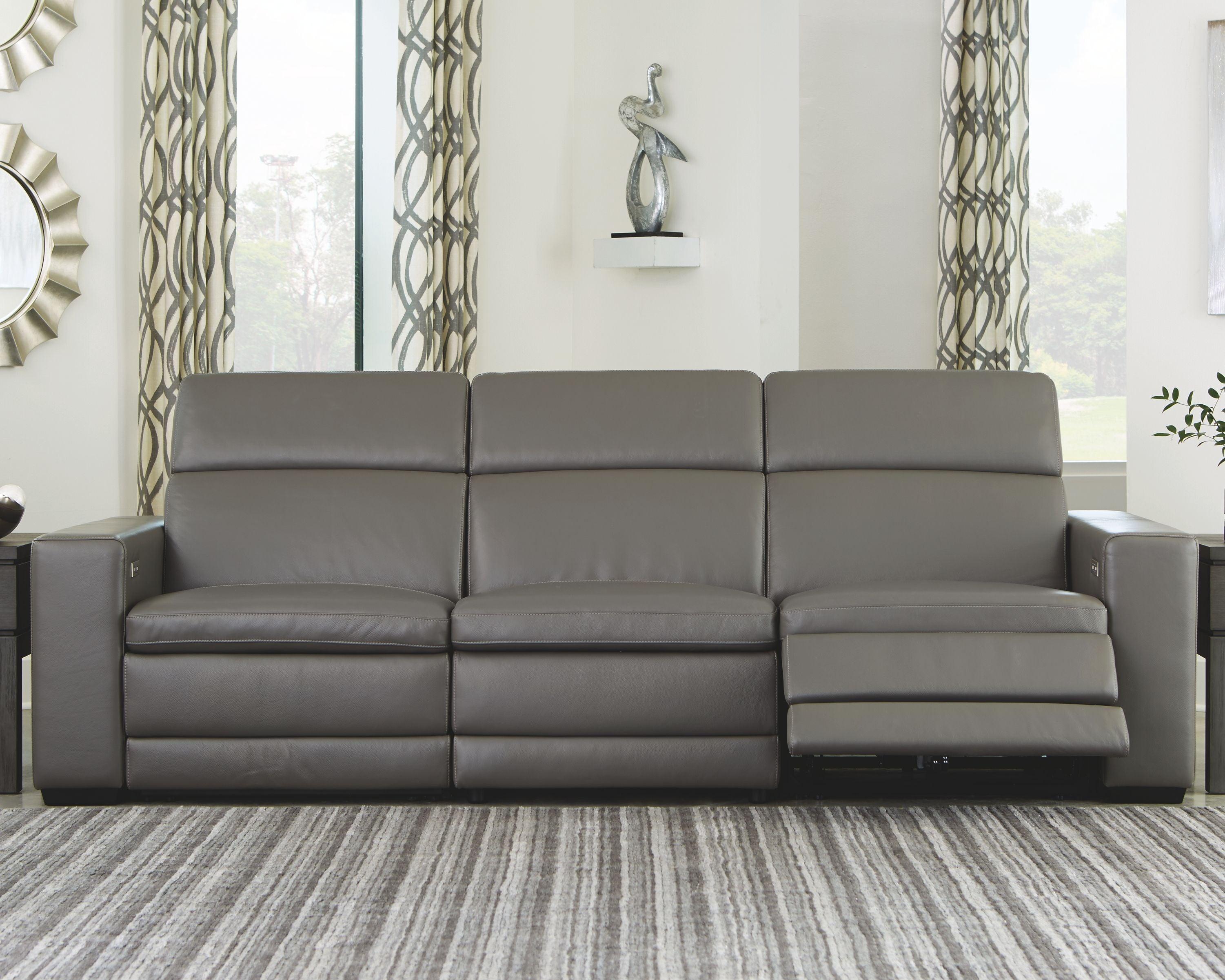 Signature Design by Ashley® - Texline - Power Reclining Sofa - 5th Avenue Furniture