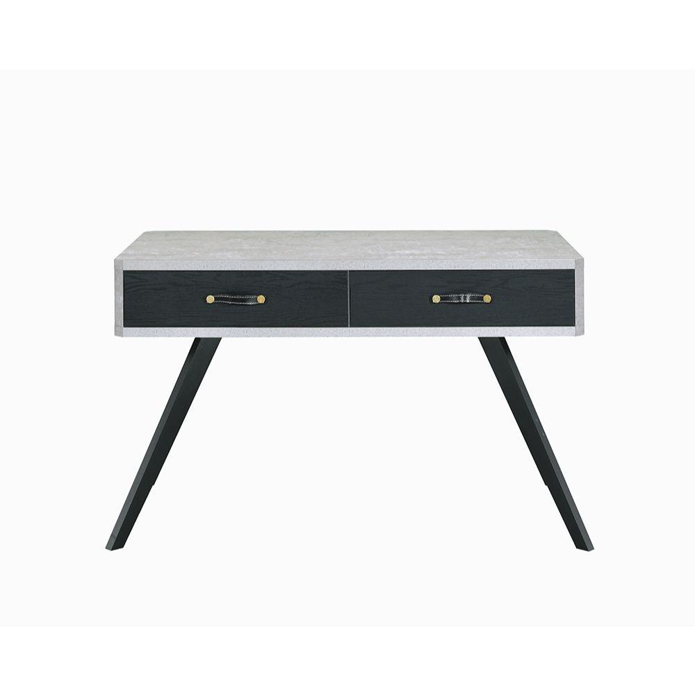 ACME - Magna - Desk - Faux Concrete & Black - 5th Avenue Furniture