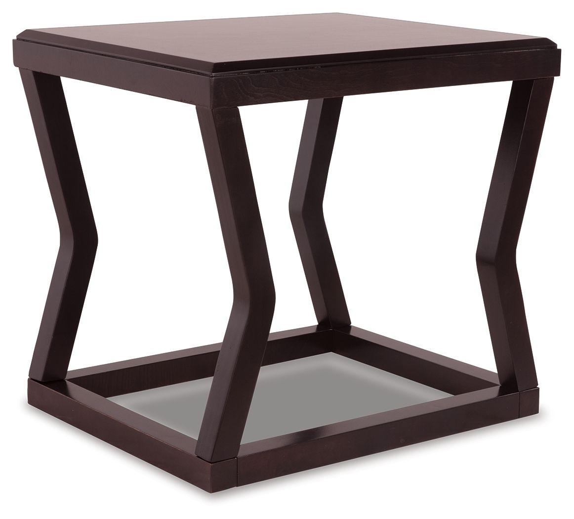 Ashley Furniture - Kelton - Espresso - Rectangular End Table - 5th Avenue Furniture