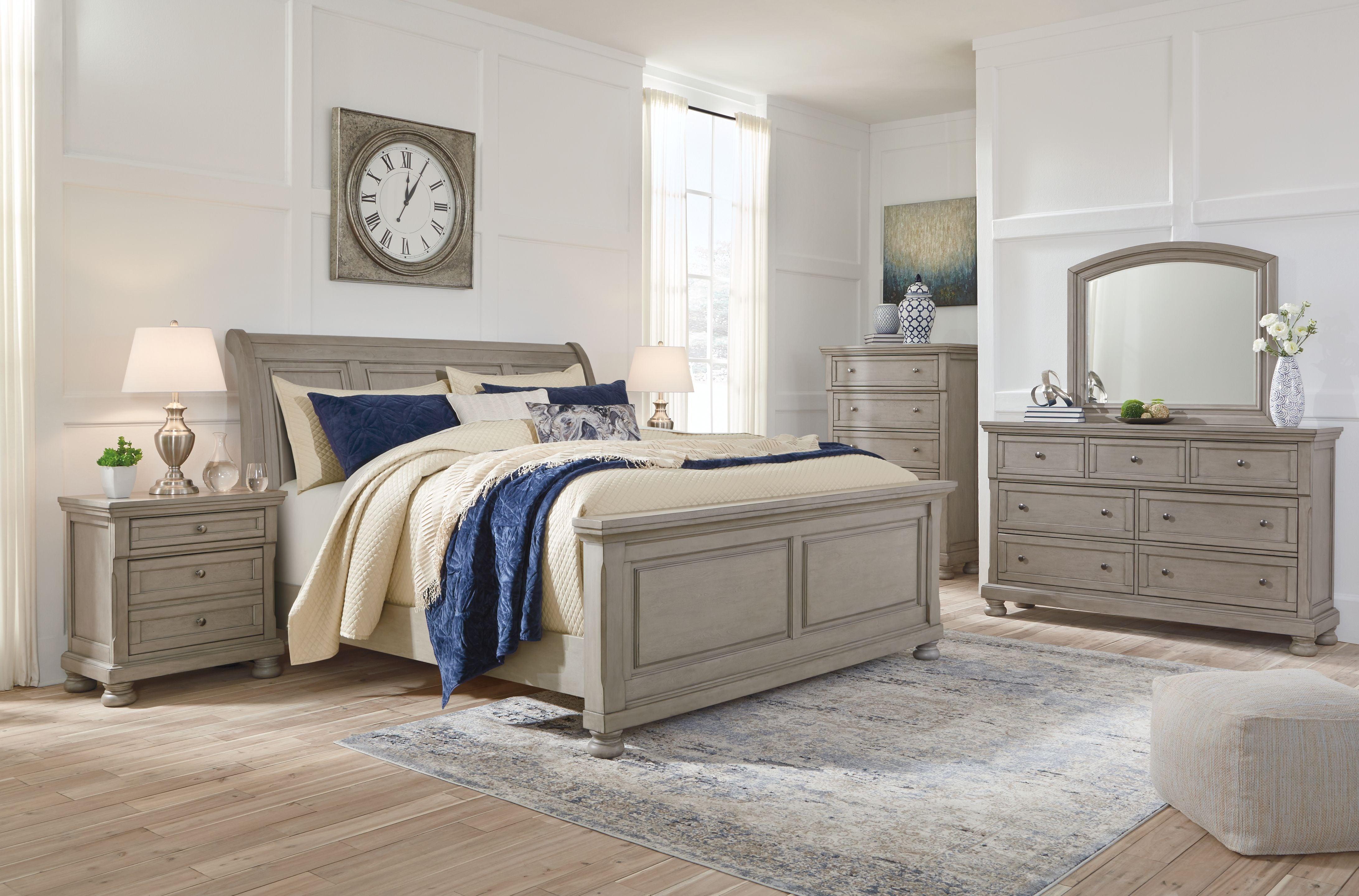 Signature Design by Ashley® - Lettner - Sleigh Bed Set - 5th Avenue Furniture