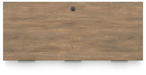 Signature Design by Ashley® - Montia - Light Brown - Home Office Desk - 5th Avenue Furniture