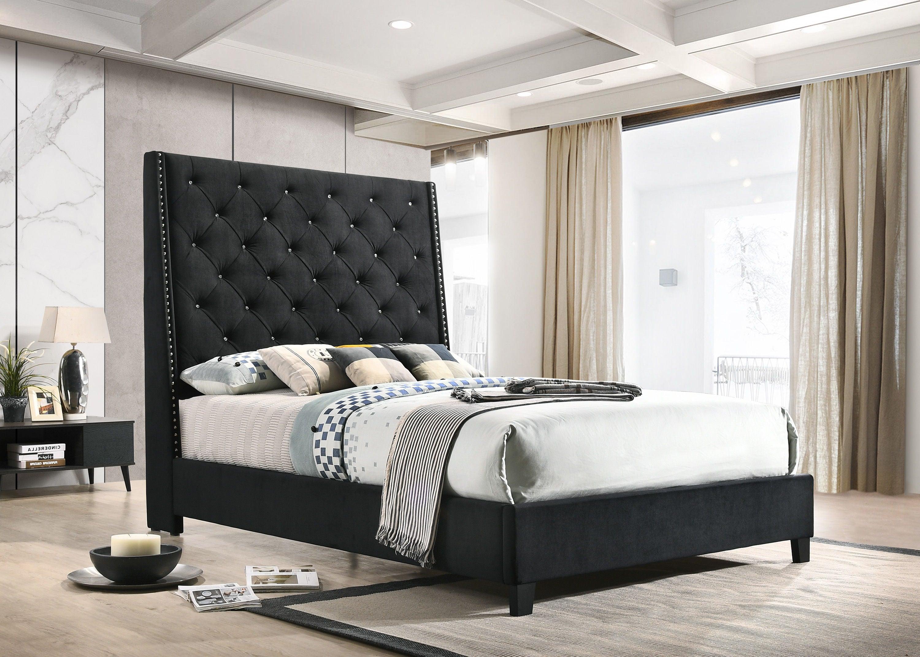 Crown Mark - Chantilly - Upholstered Bed - 5th Avenue Furniture