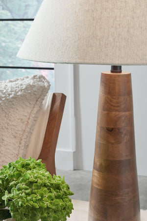 Signature Design by Ashley® - Danset - Wood Lamp - 5th Avenue Furniture