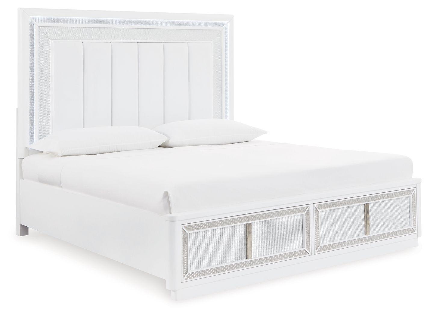Signature Design by Ashley® - Chalanna - Upholstered Storage Bed - 5th Avenue Furniture