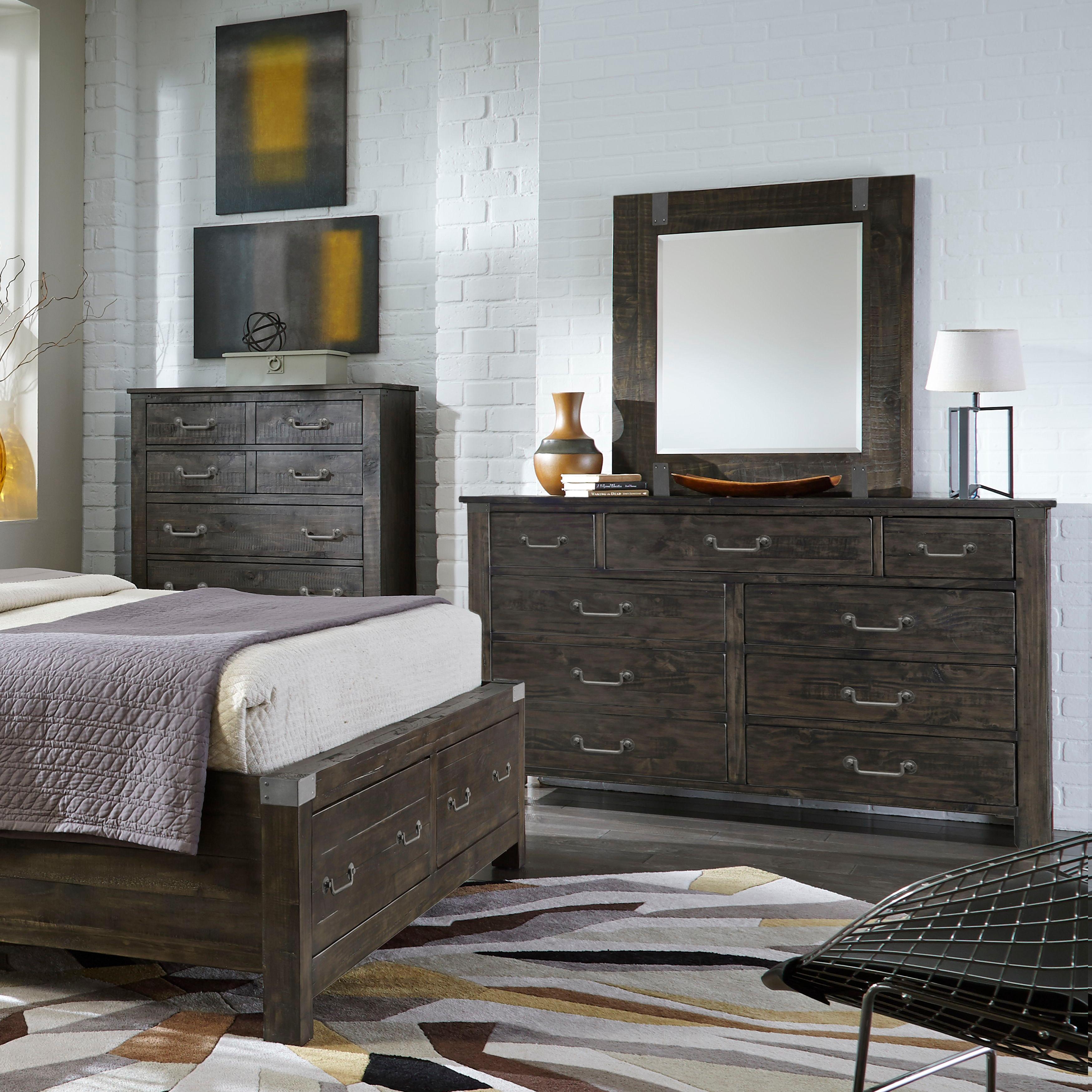 Magnussen Furniture - Abington - Drawer Dresser - Weathered Charcoal - 5th Avenue Furniture