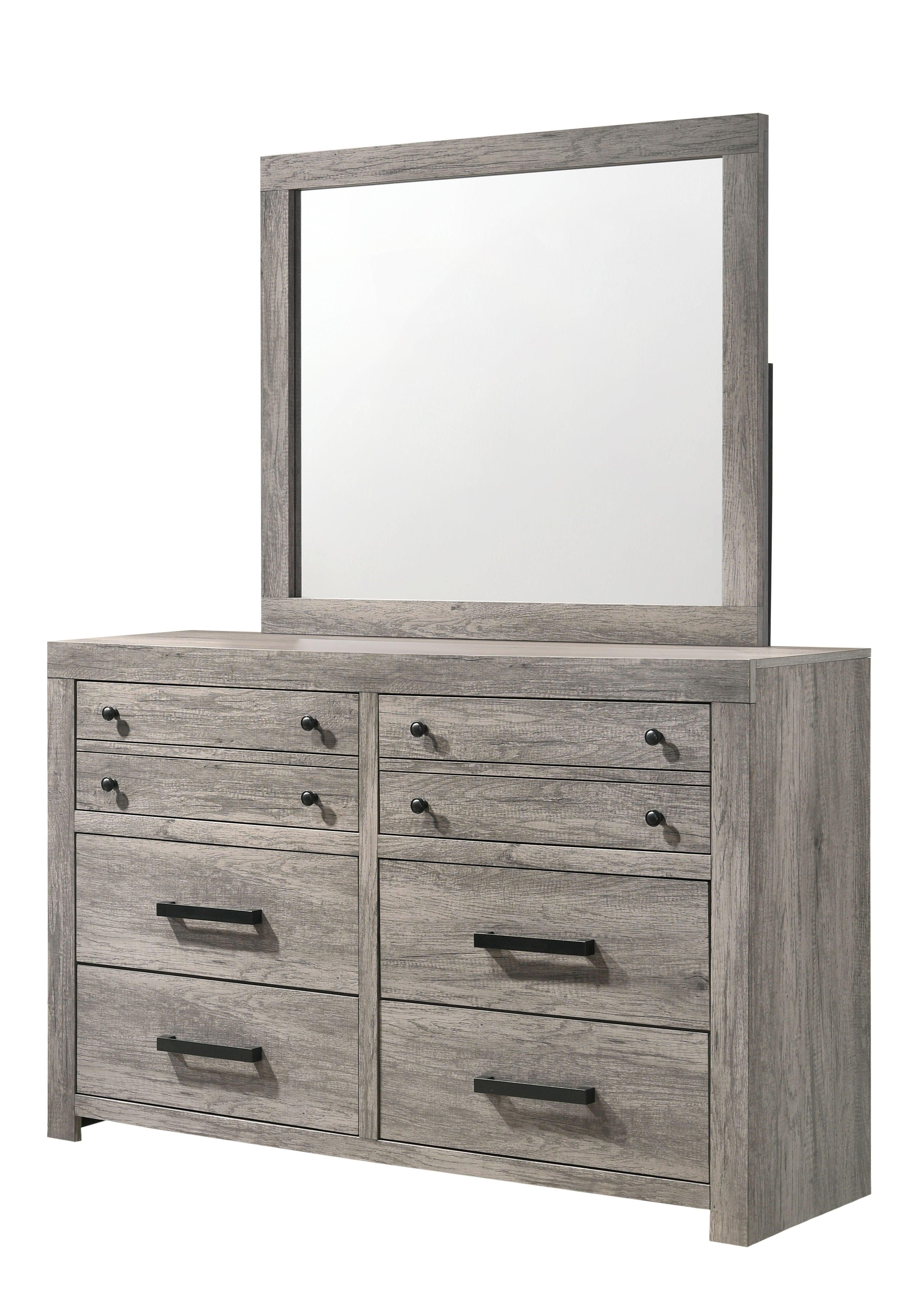 Crown Mark - Tundra - Dresser, Mirror - 5th Avenue Furniture