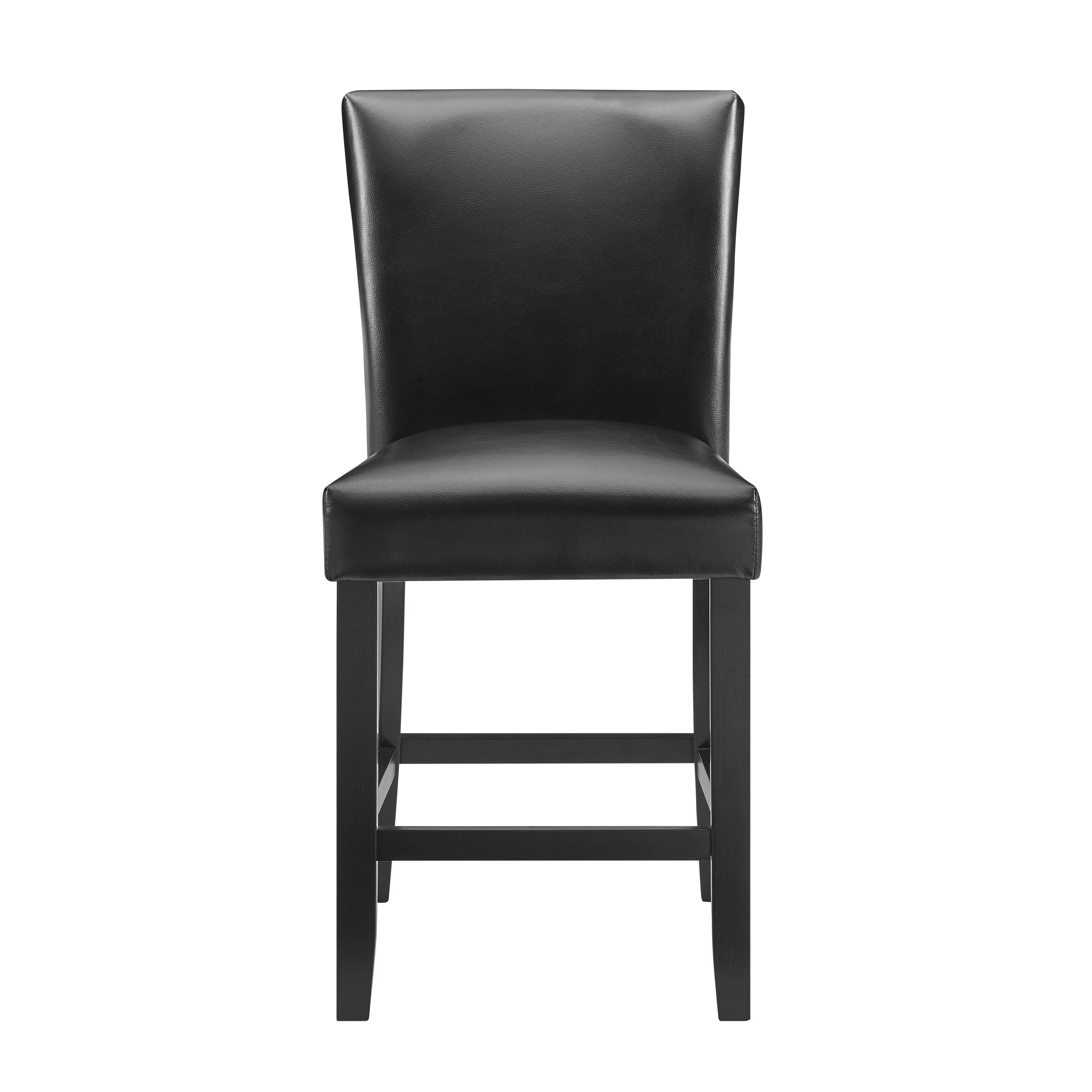Steve Silver Furniture - Carrara - Counter Chair (Set of 2) - Black - 5th Avenue Furniture