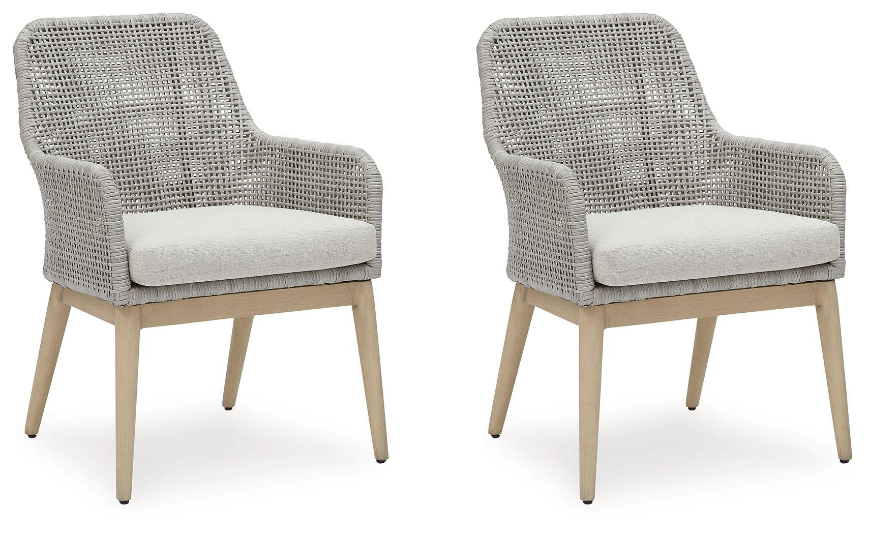 Signature Design by Ashley® - Seton Creek - Gray - Arm Chair With Cushion (Set of 2) - 5th Avenue Furniture