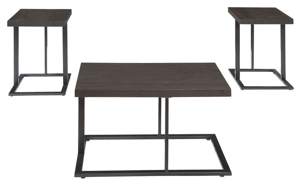 Ashley Furniture - Airdon - Bronze Finish - Occasional Table Set (Set of 3) - 5th Avenue Furniture