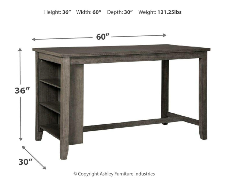 Signature Design by Ashley® - Caitbrook - Gray - Rectangular Dining Room Counter Table - 5th Avenue Furniture