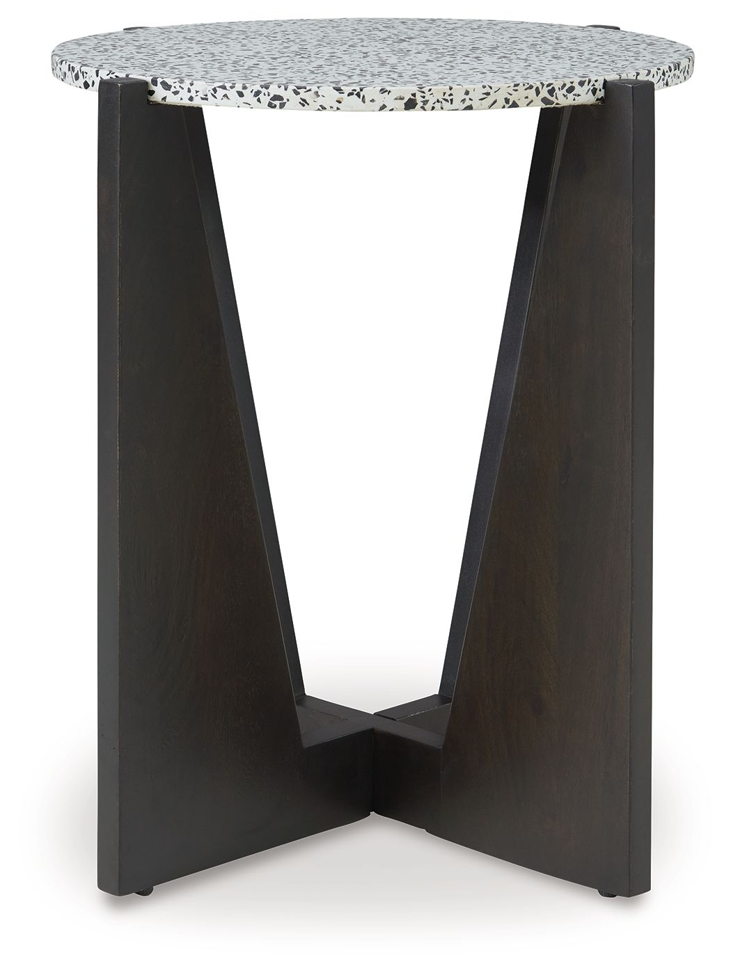 Tellrich - Black / White - Accent Table - 5th Avenue Furniture