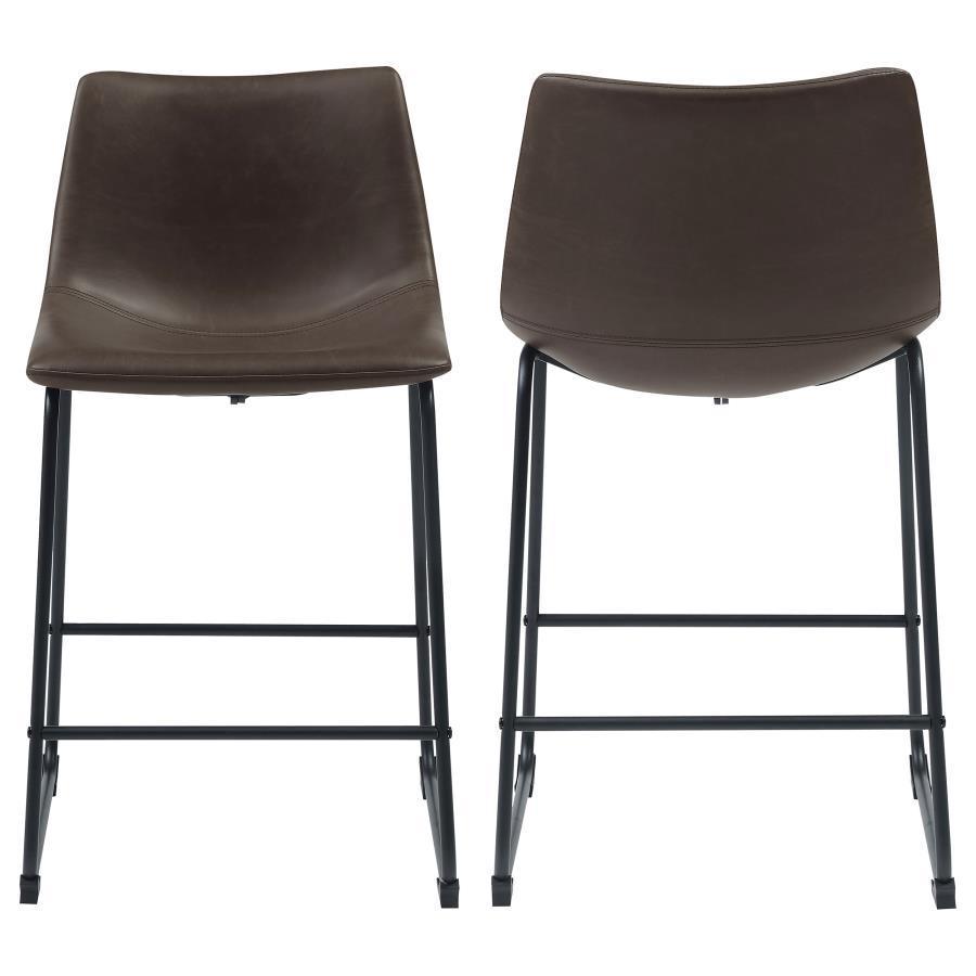 CoasterEveryday - Michelle - Two-toned Armless Stools (Set of 2) - 5th Avenue Furniture
