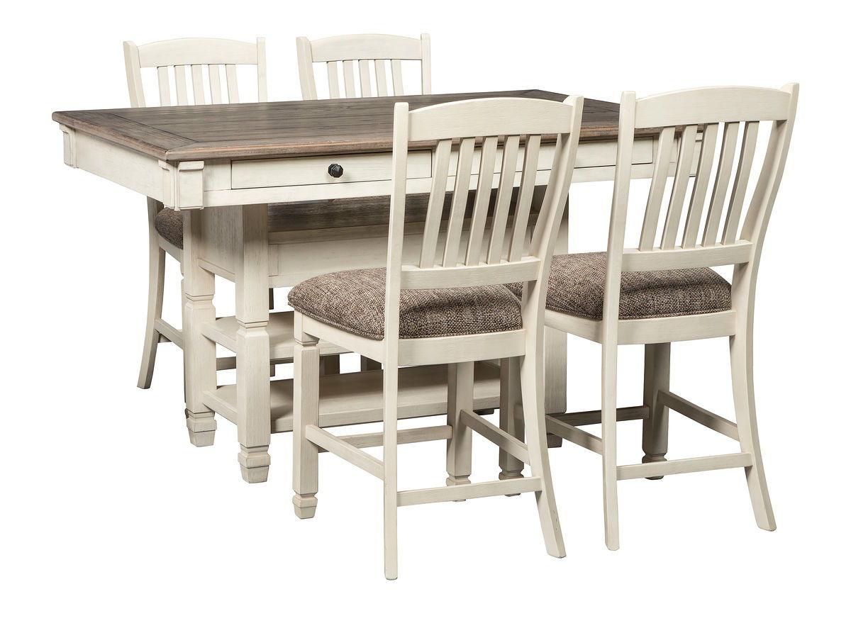 Signature Design by Ashley® - Bolanburg - Rectangular Counter Table Set - 5th Avenue Furniture