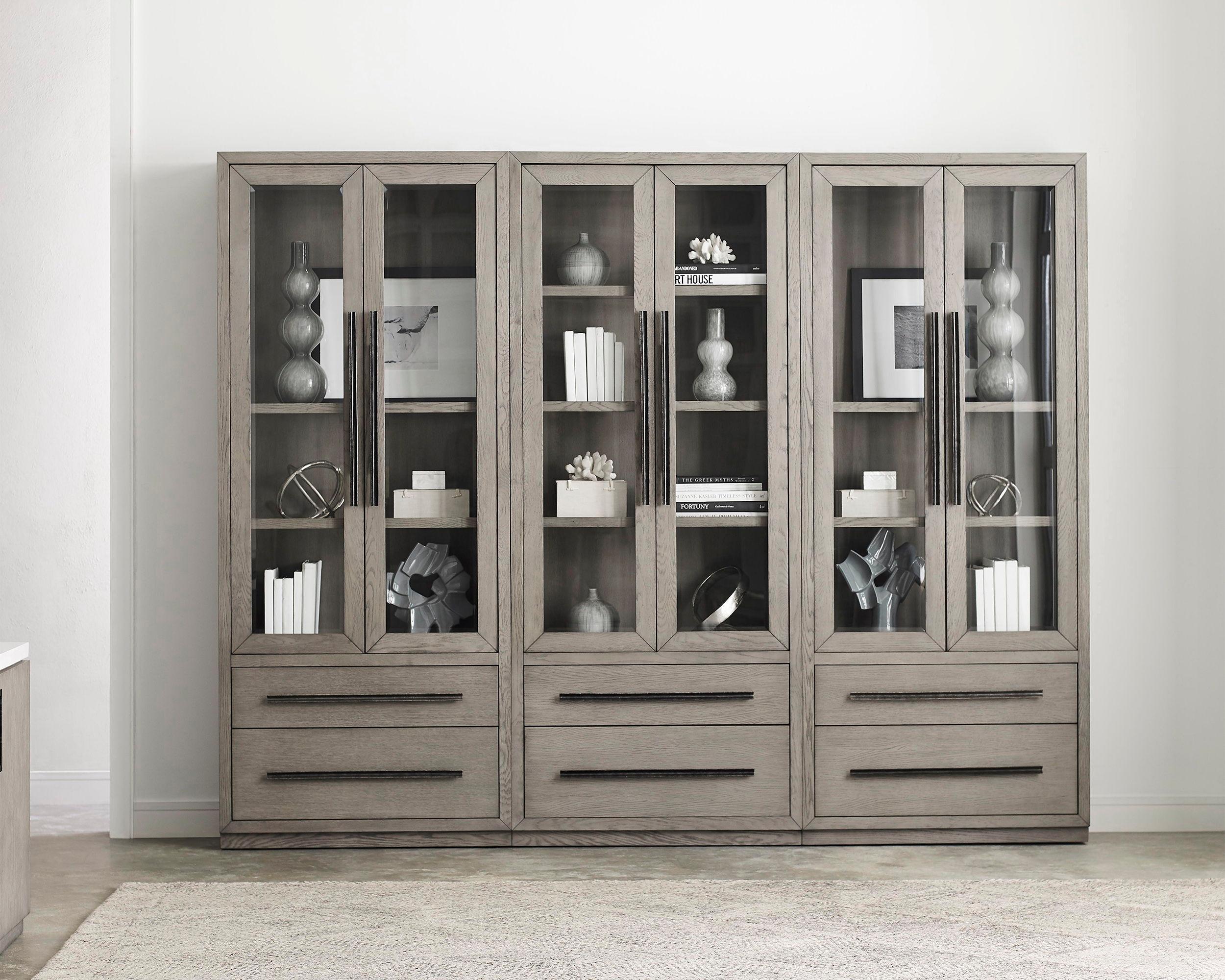 Parker House Furniture - Pure Modern - 3 Piece Library Wall - Moonstone - 5th Avenue Furniture