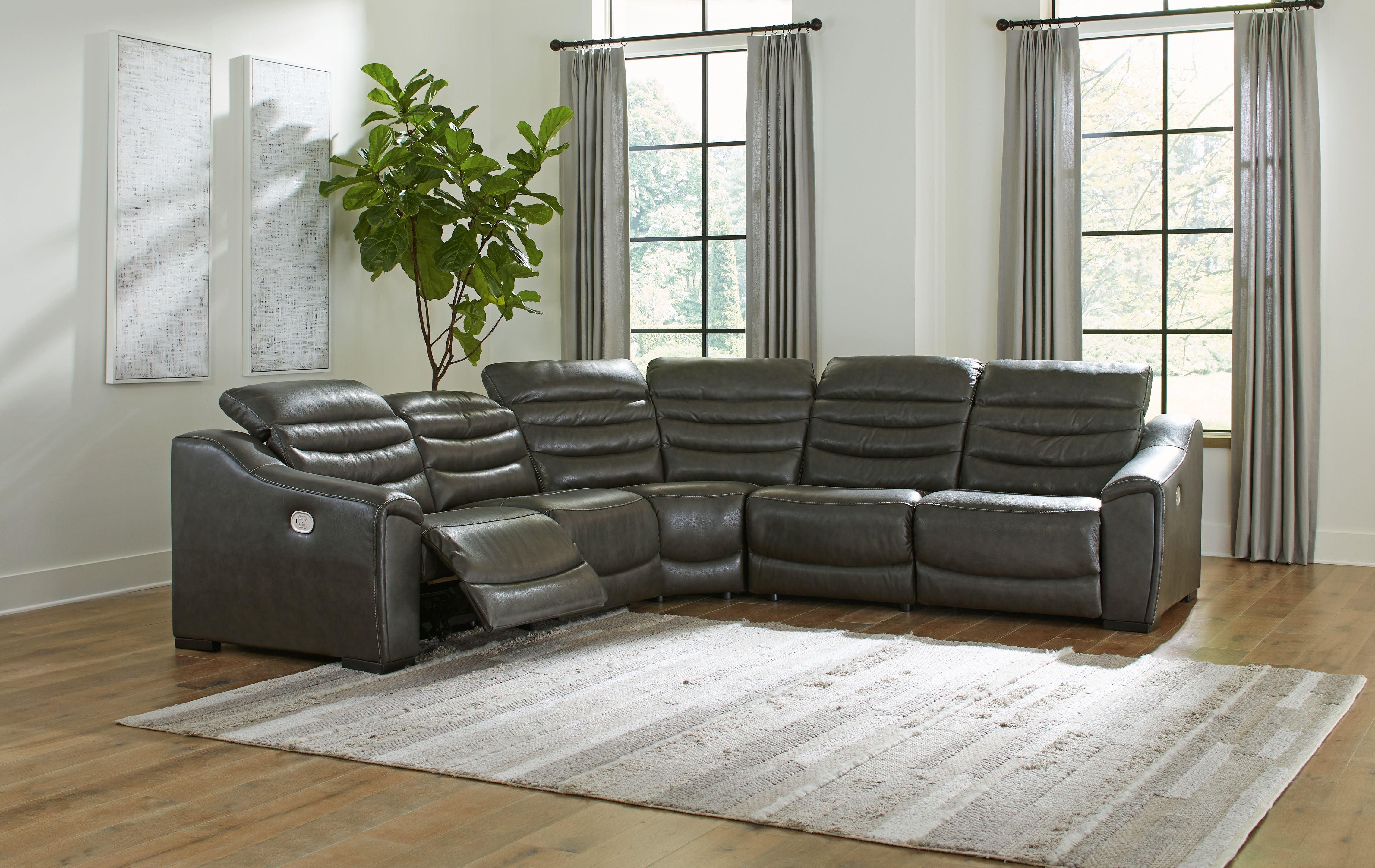 Signature Design by Ashley® - Center Line - Power Recliner Sectional - 5th Avenue Furniture