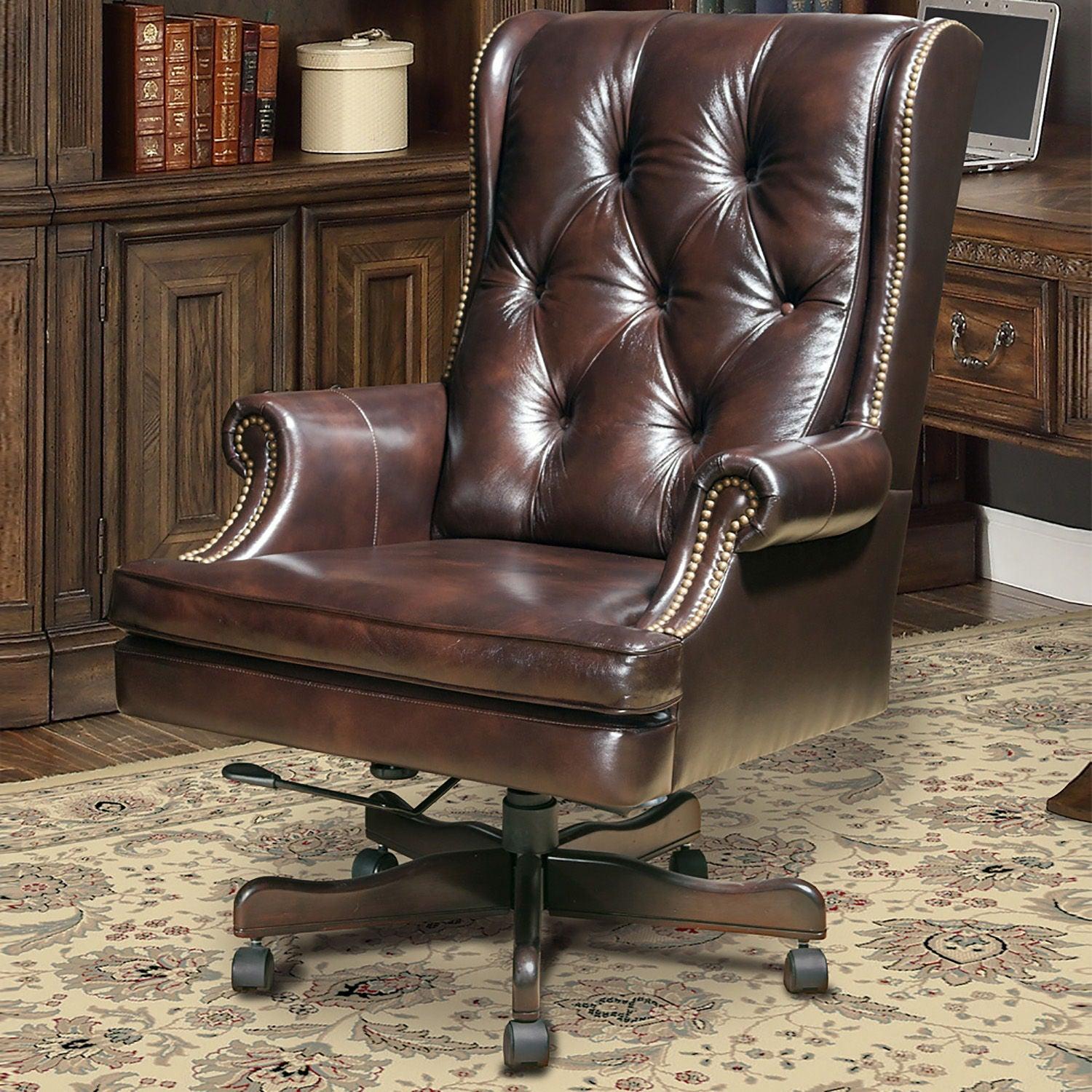 Parker Living - Dc#112-Ha - Desk Chair - Havana w/ Brown Base - 5th Avenue Furniture