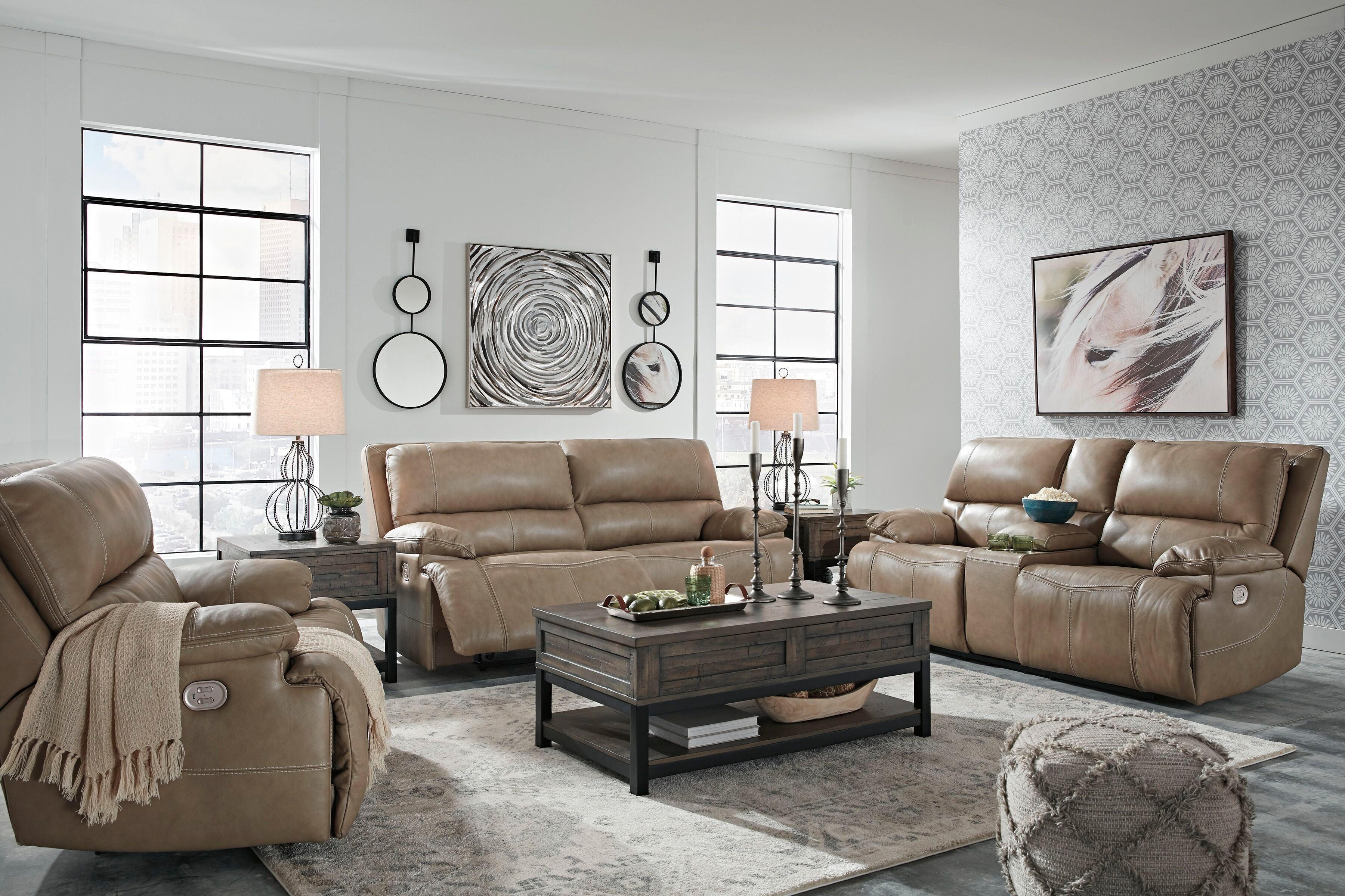 Signature Design by Ashley® - Ricmen - Power Reclining Sectional Set - 5th Avenue Furniture