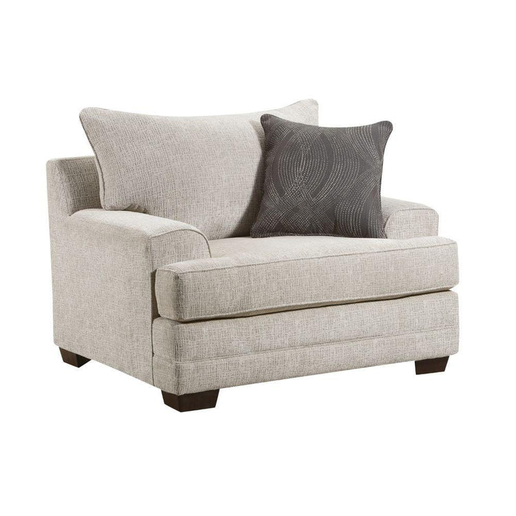 ACME - Avedia - Chair - Beige/Gray Chenille - 5th Avenue Furniture