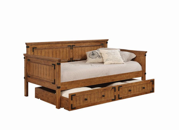 CoasterEssence - Oakdale - Twin DayBed - Rustic Honey - 5th Avenue Furniture