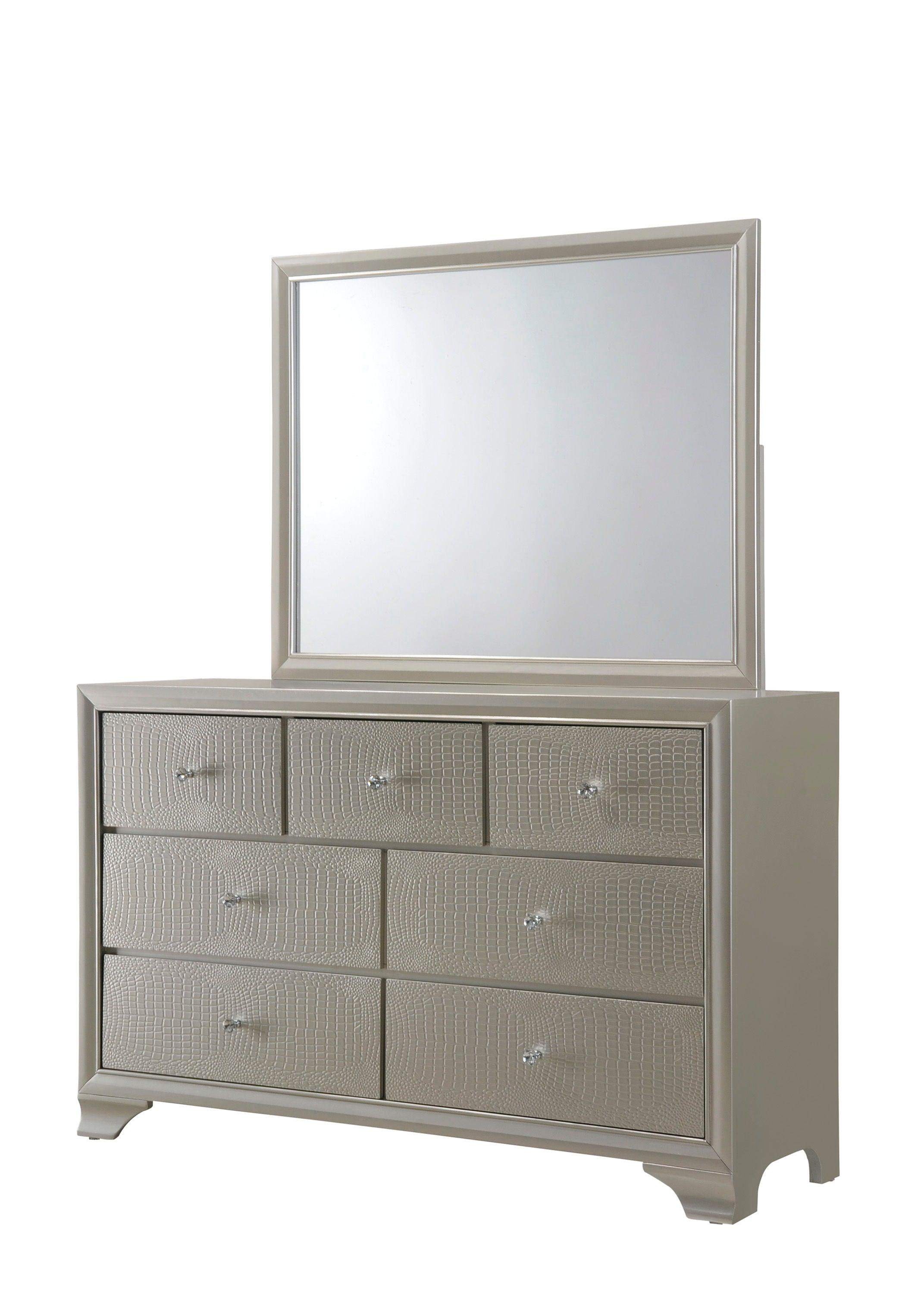 Crown Mark - Lyssa - Dresser, Mirror - 5th Avenue Furniture