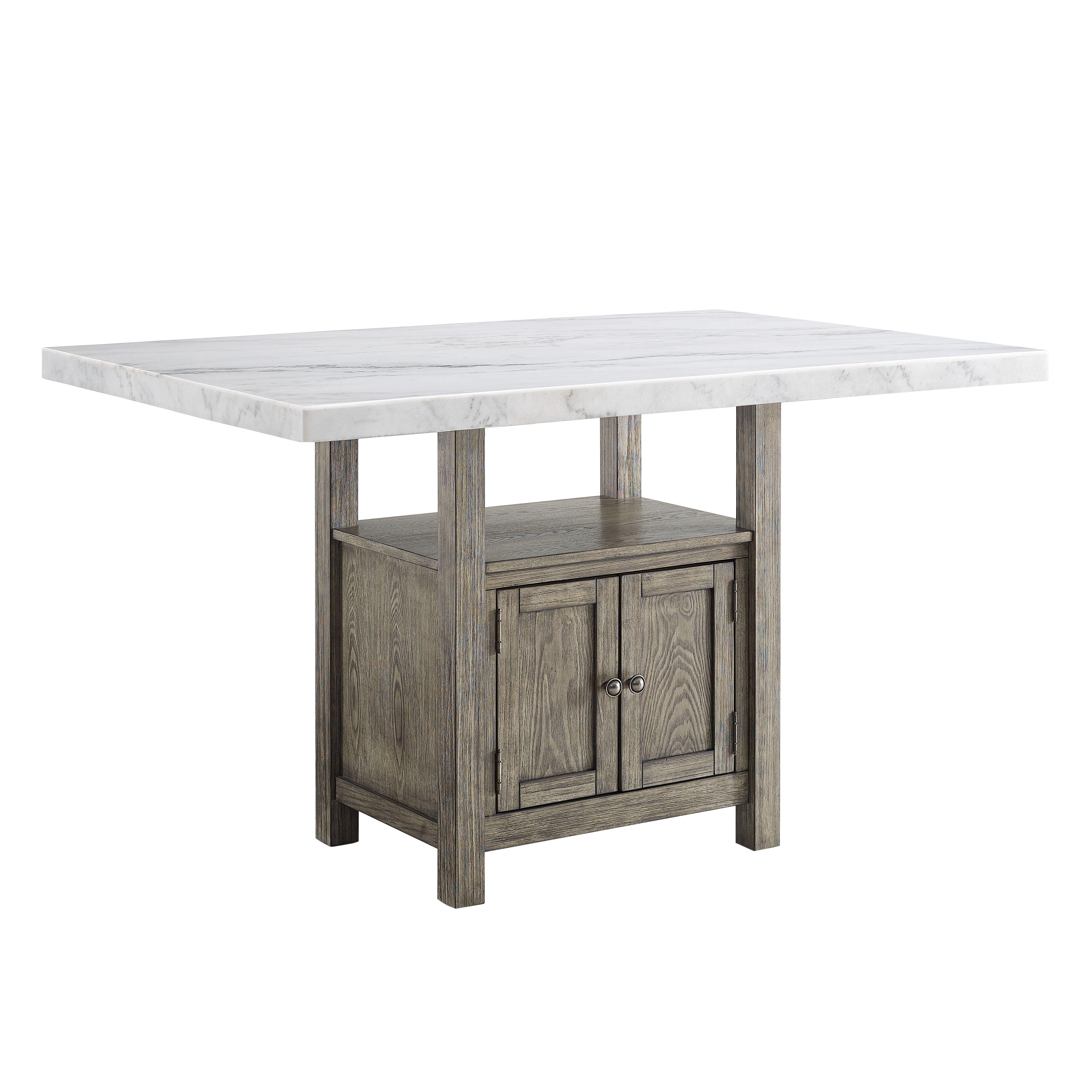 Steve Silver Furniture - Grayson - Counter Height Dining Table - Dark Gray - 5th Avenue Furniture