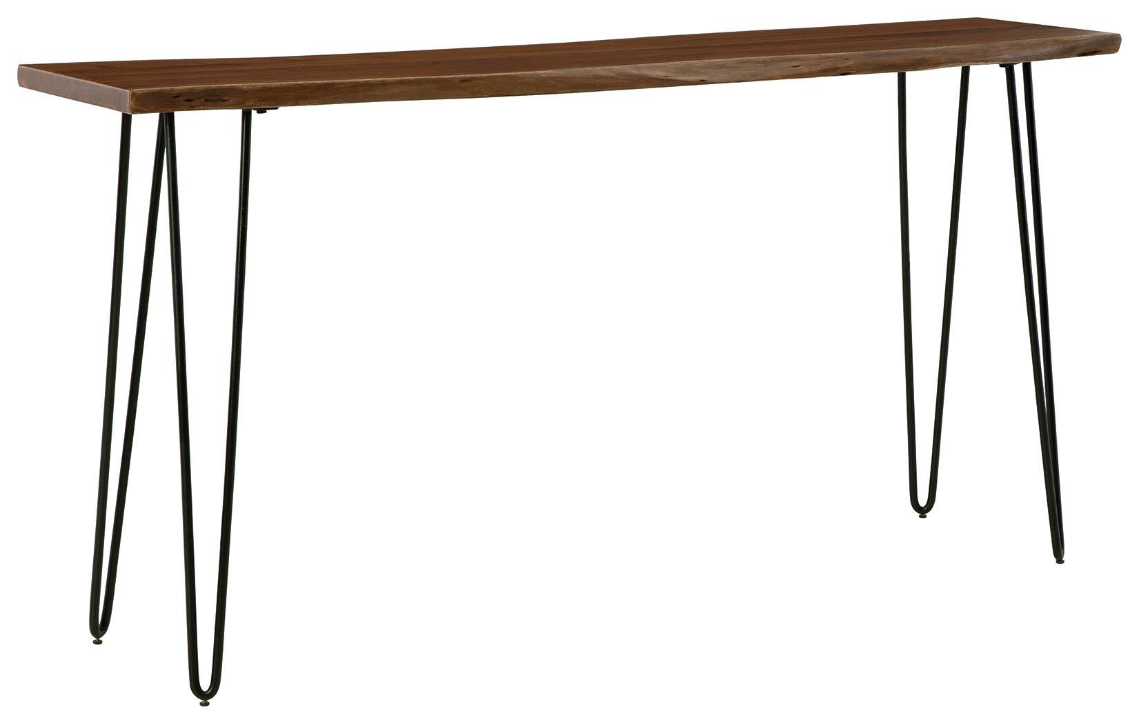Signature Design by Ashley® - Wilinruck - Dark Brown - Long Counter Table - 5th Avenue Furniture
