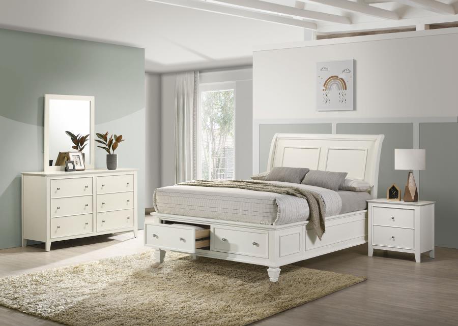CoasterEssence - Selena - Sleigh Storage Bedroom Set - 5th Avenue Furniture