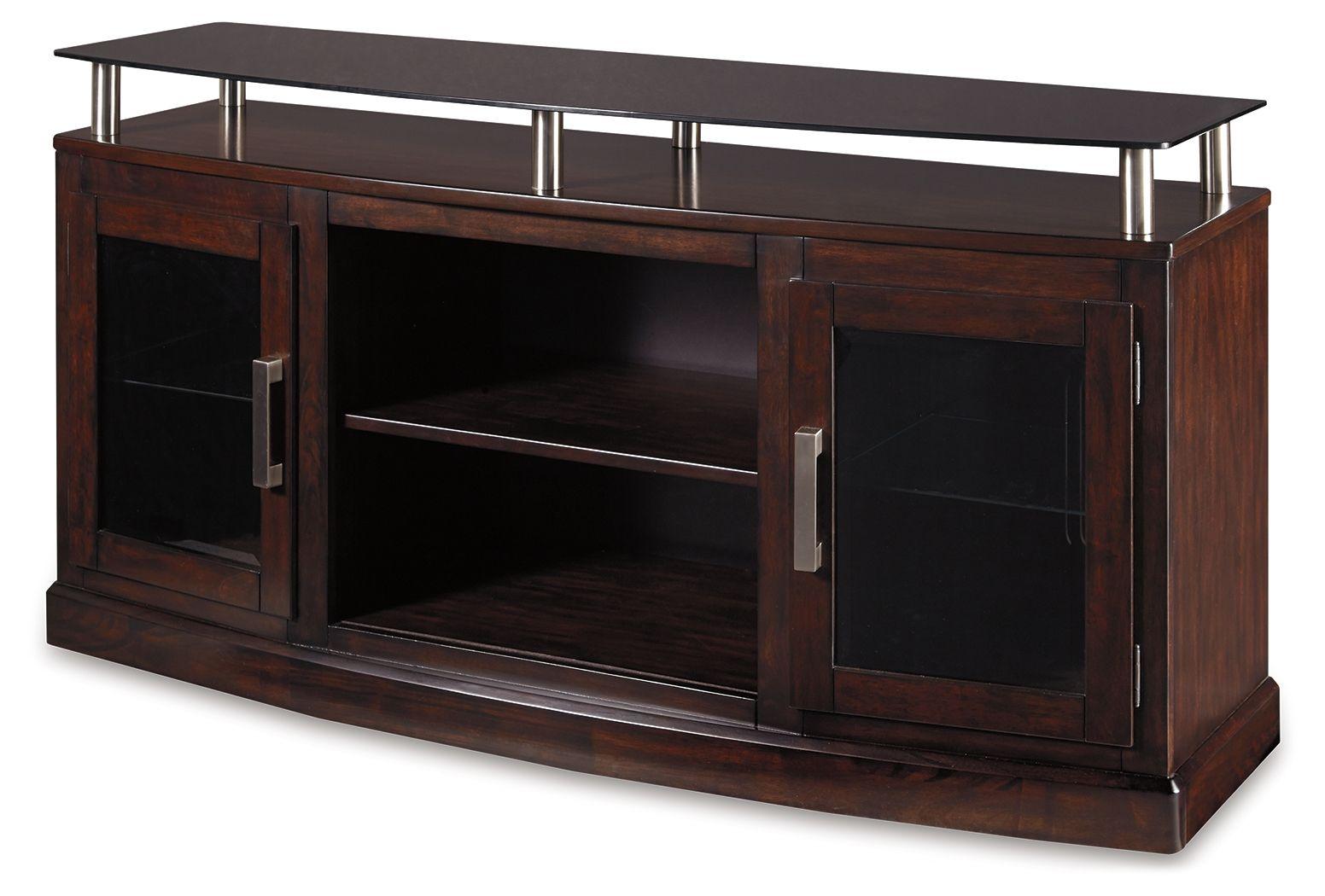 Ashley Furniture - Chanceen - Dark Brown - Medium TV Stand/Fireplace Opt - 5th Avenue Furniture