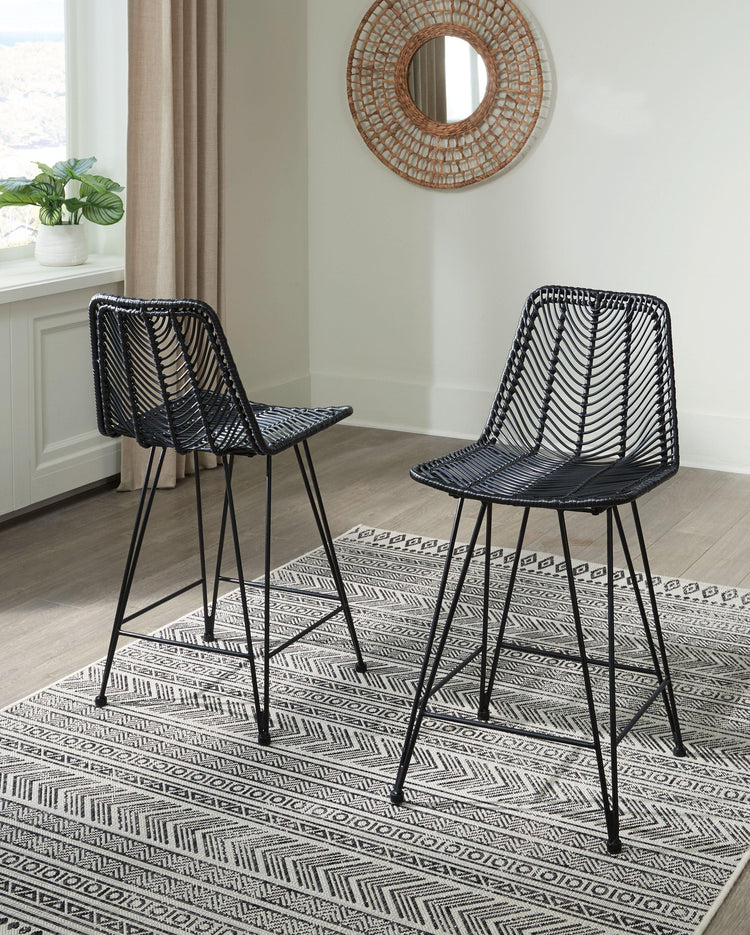 Signature Design by Ashley® - Angentree - Barstool (Set of 2) - 5th Avenue Furniture
