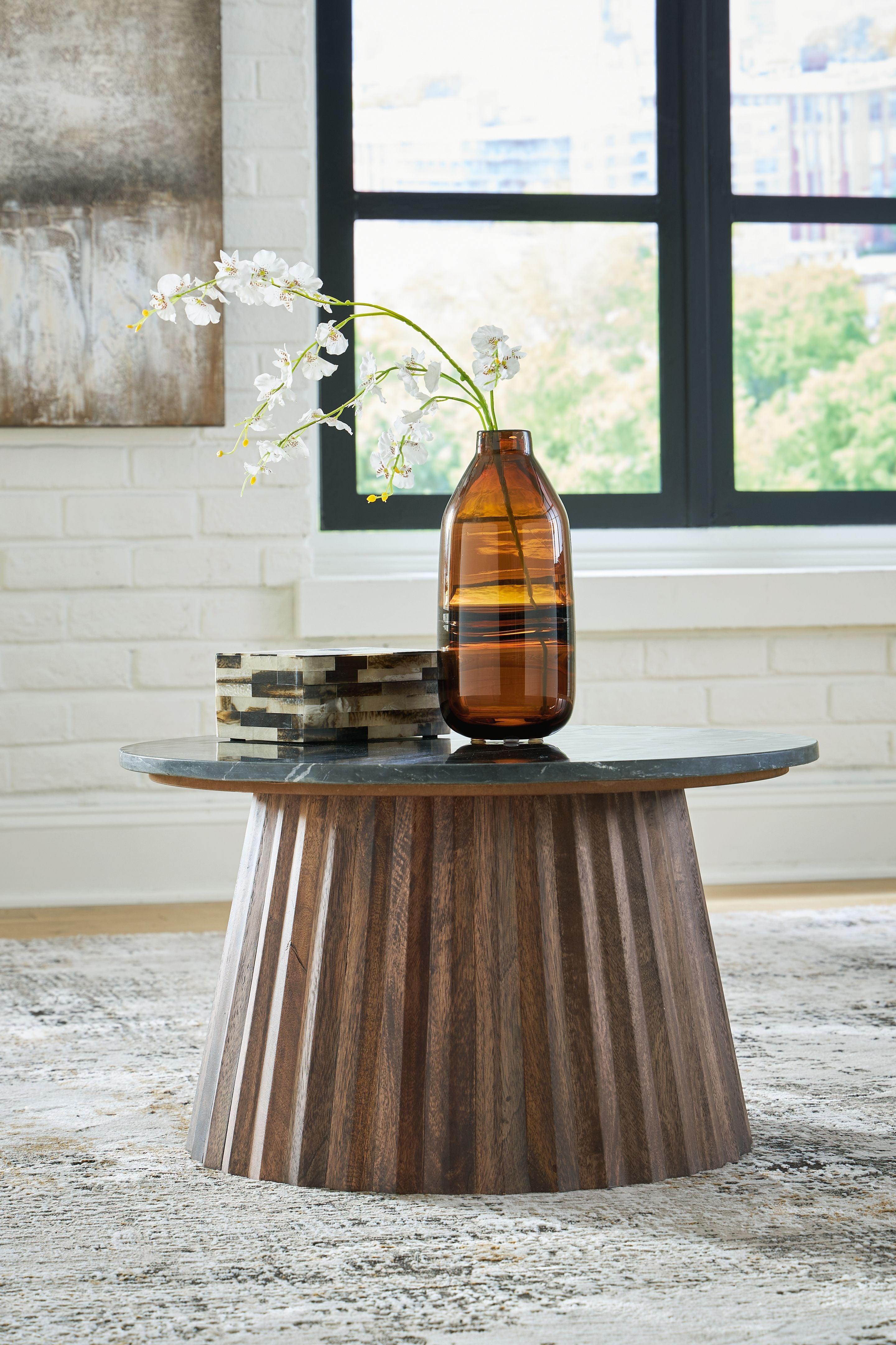 Signature Design by Ashley® - Ceilby - Black / Brown - Accent Cocktail Table - 5th Avenue Furniture