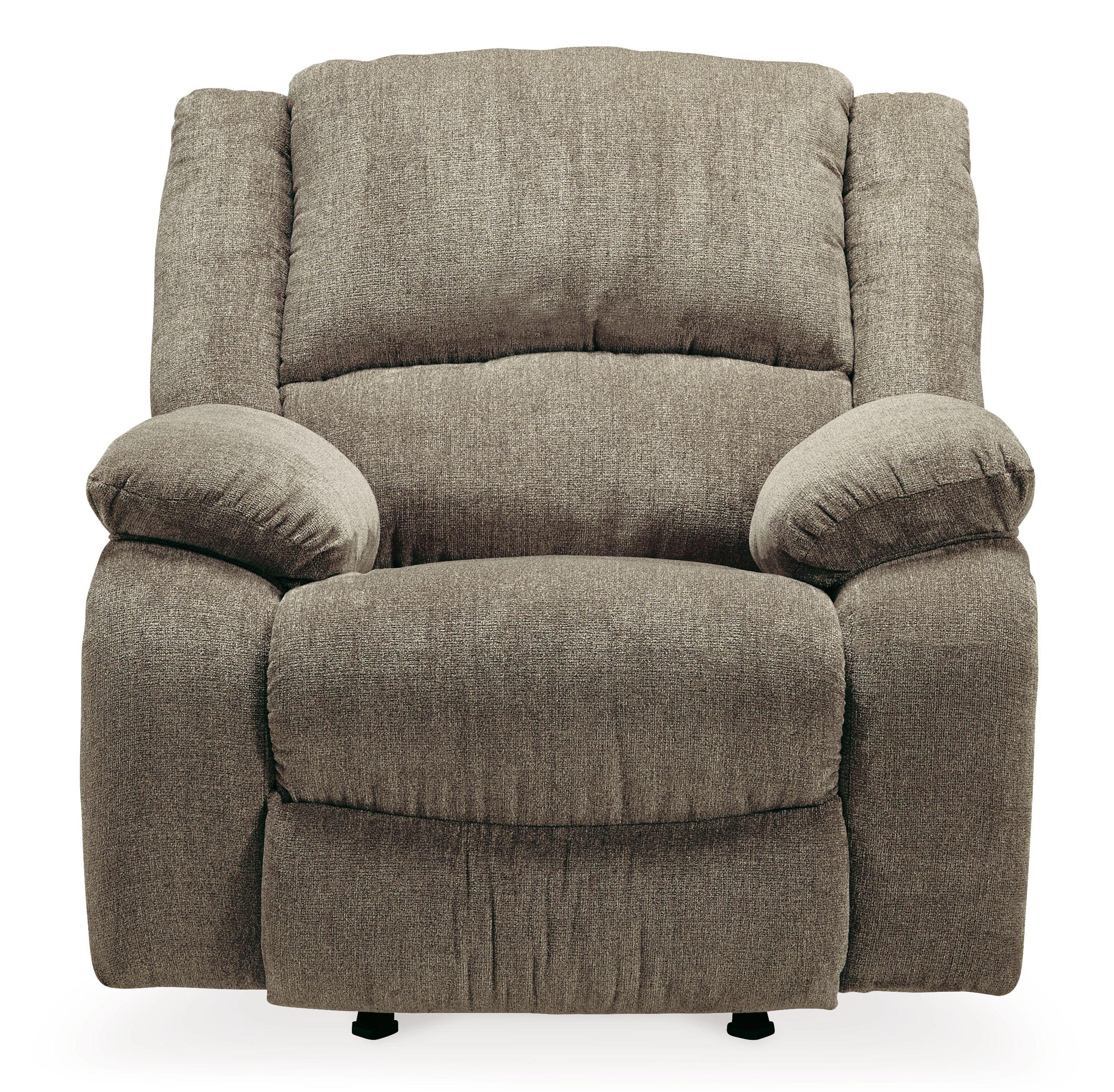 Ashley Furniture - Draycoll - Pewter - Power Rocker Recliner - 5th Avenue Furniture