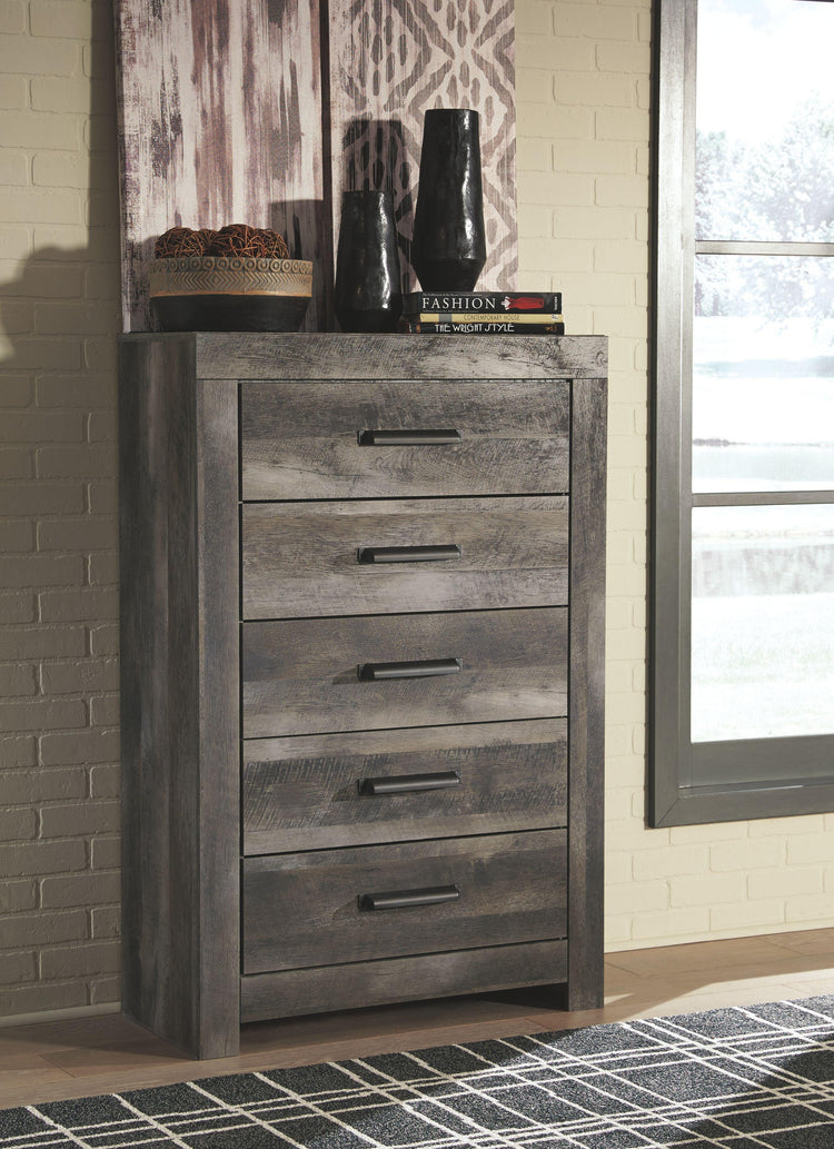 Signature Design by Ashley® - Wynnlow - Gray - Five Drawer Chest - 5th Avenue Furniture