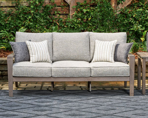 Hillside Barn - Gray / Brown - Sofa With Cushion - 5th Avenue Furniture