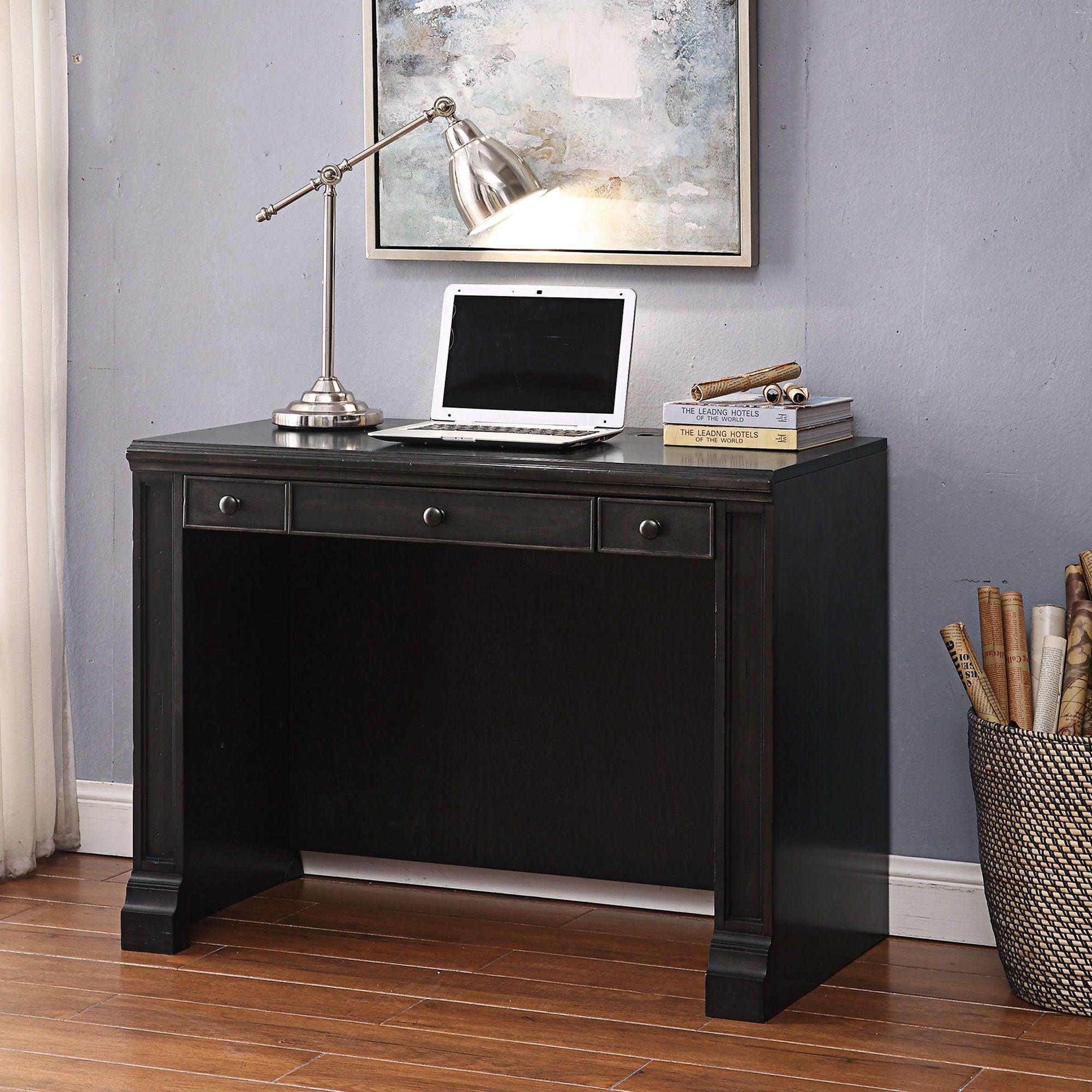 Parker House - Washington Heights - Library Desk - Washed Charcoal - 5th Avenue Furniture
