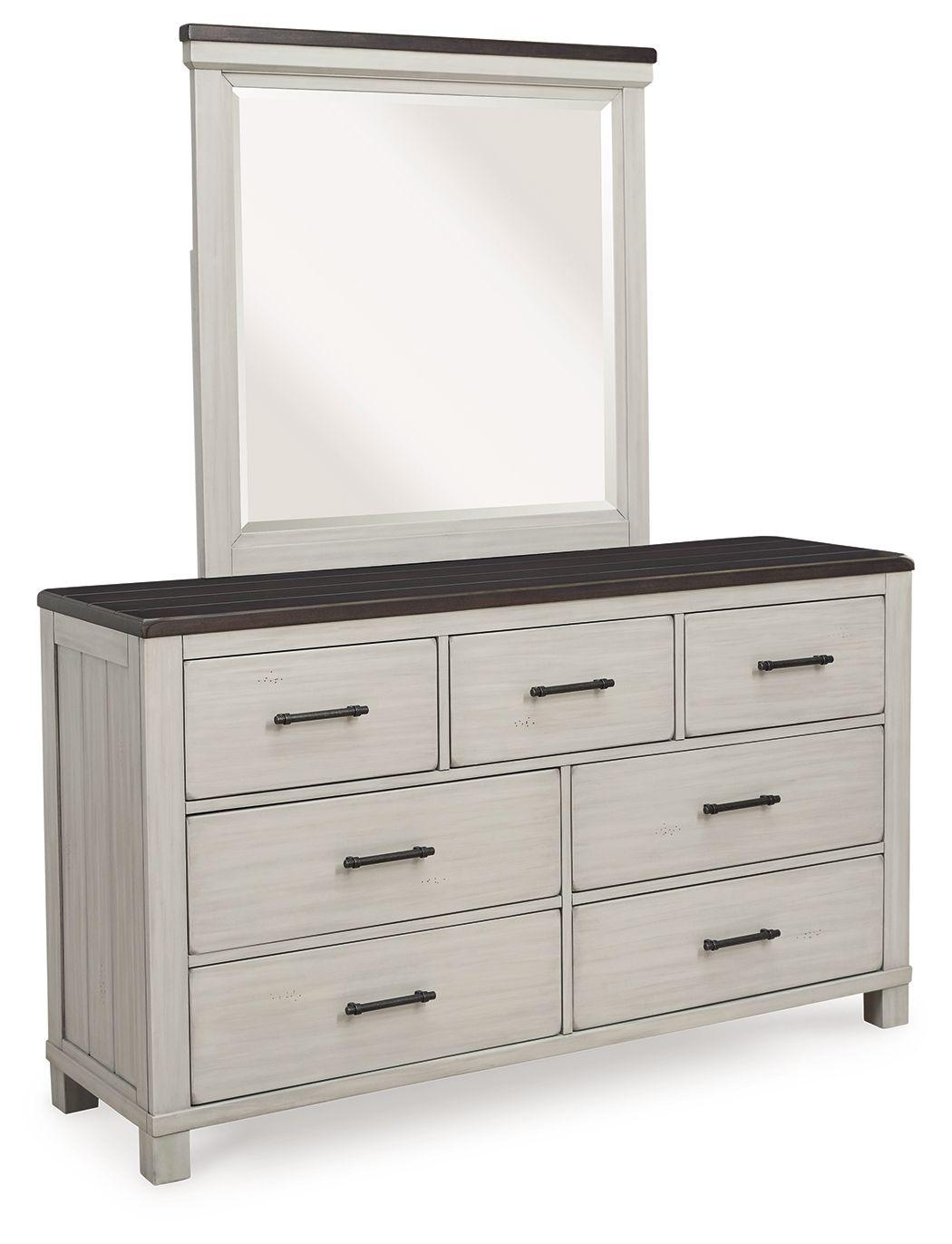 Signature Design by Ashley® - Darborn - Gray / Brown - Dresser And Mirror - 5th Avenue Furniture