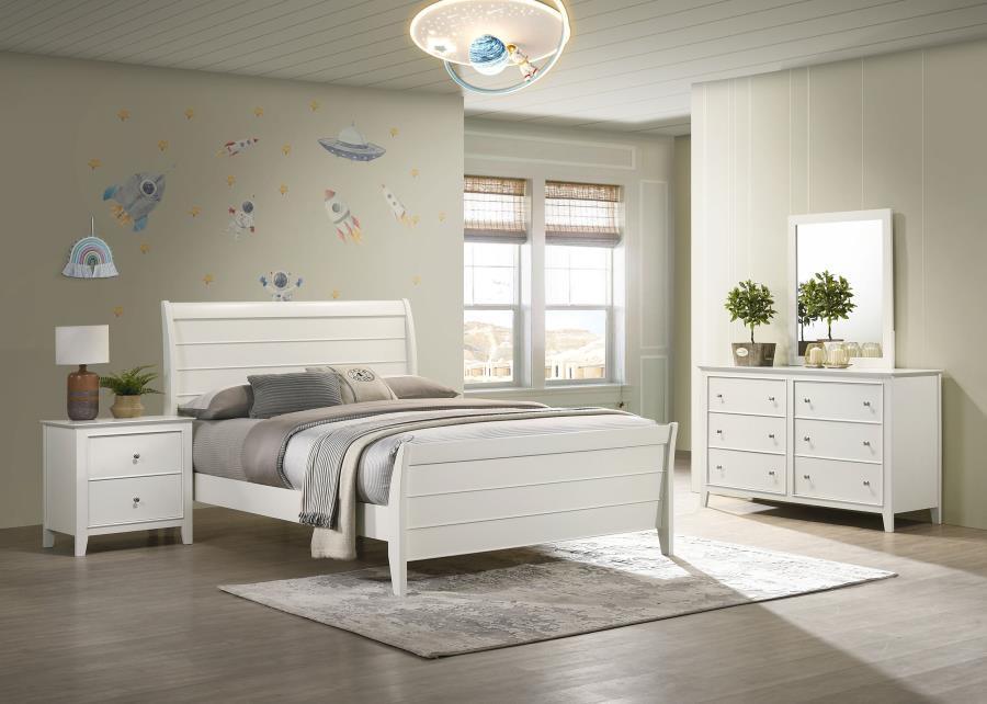 CoasterEssence - Selena - Sleigh Platform Bed Bedroom Set - 5th Avenue Furniture