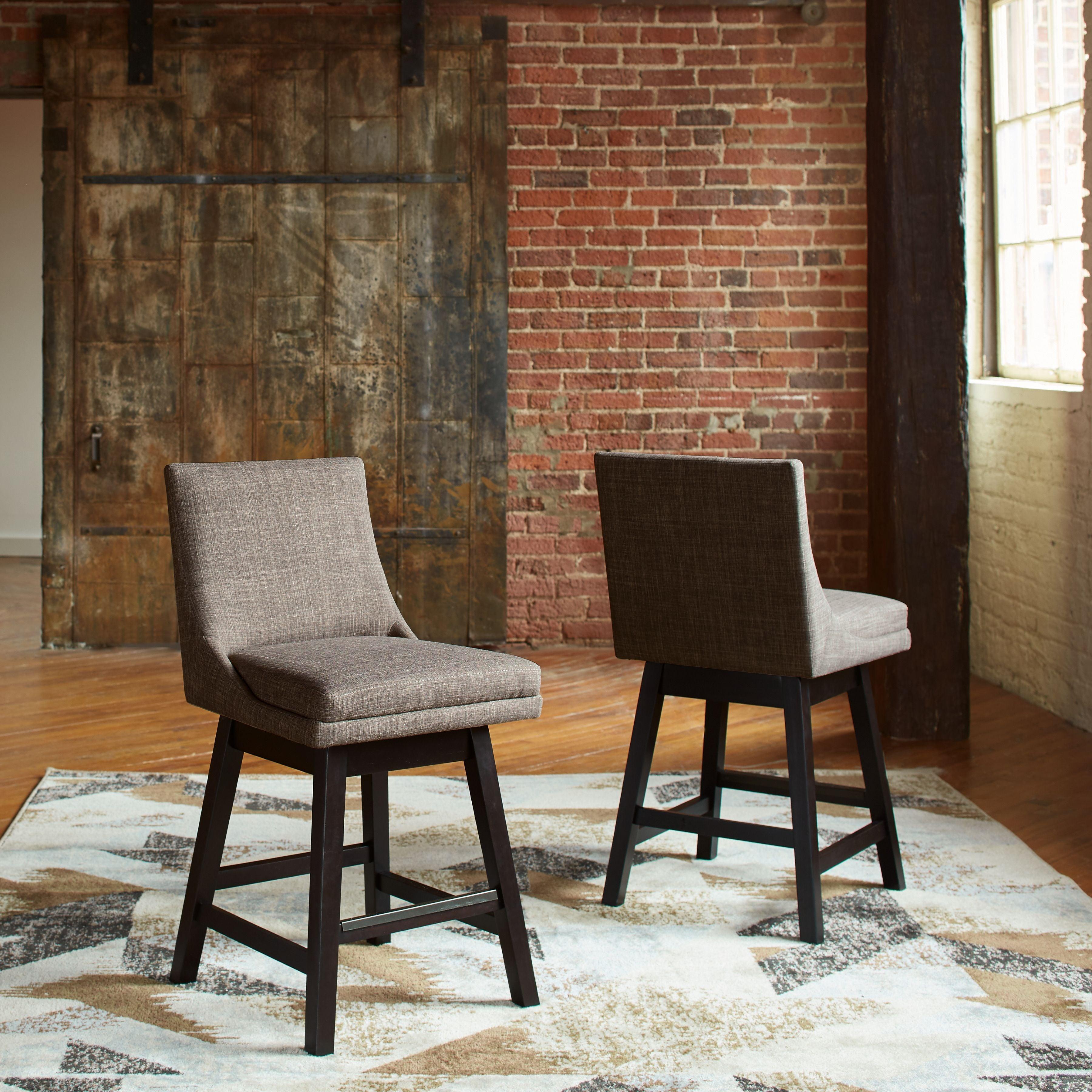Signature Design by Ashley® - Tallenger - Swivel Barstool (Set of 2) - 5th Avenue Furniture