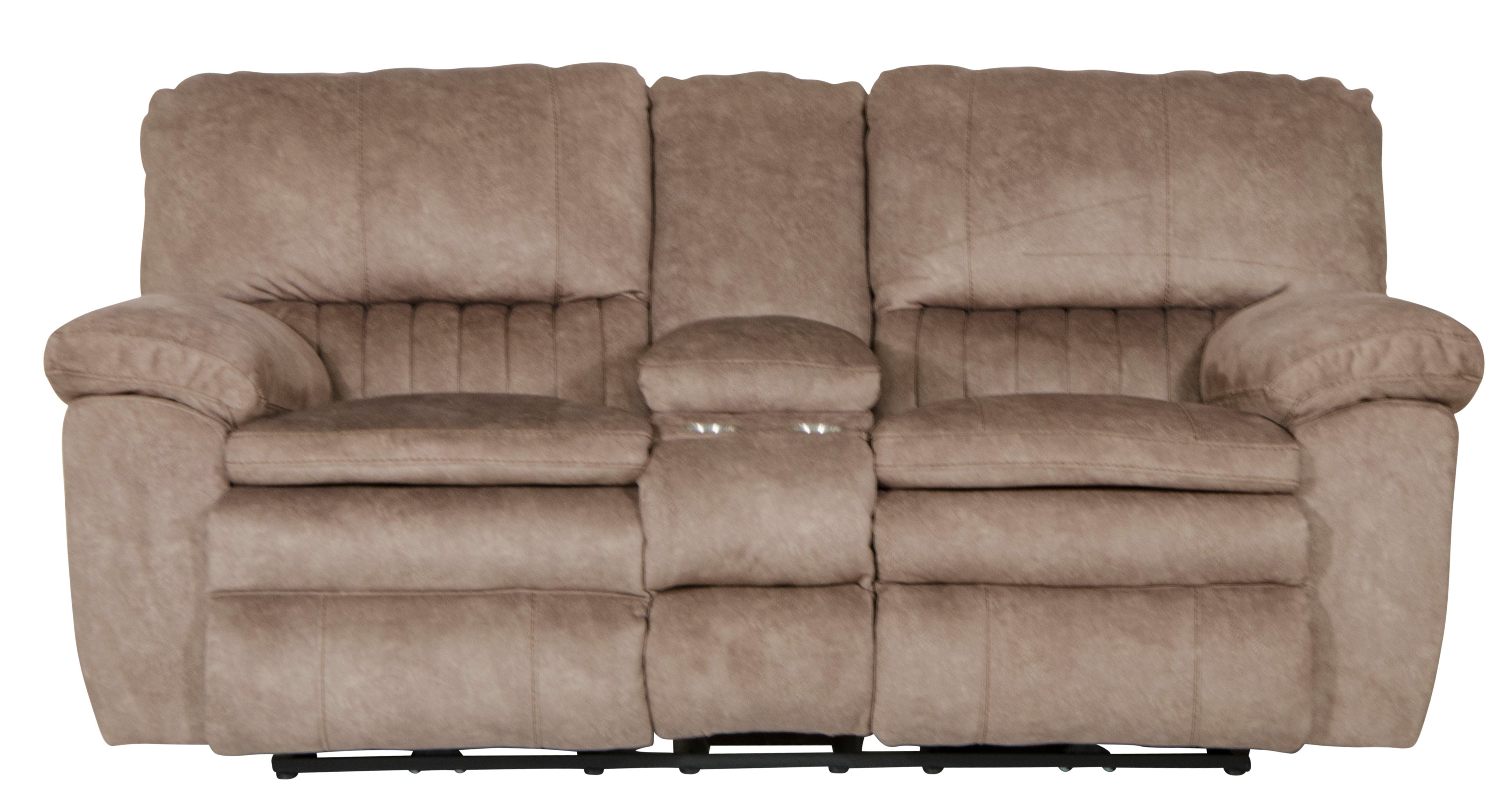 Reyes - Lay Flat Reclining Console Loveseat With Storage & Cupholders - 5th Avenue Furniture