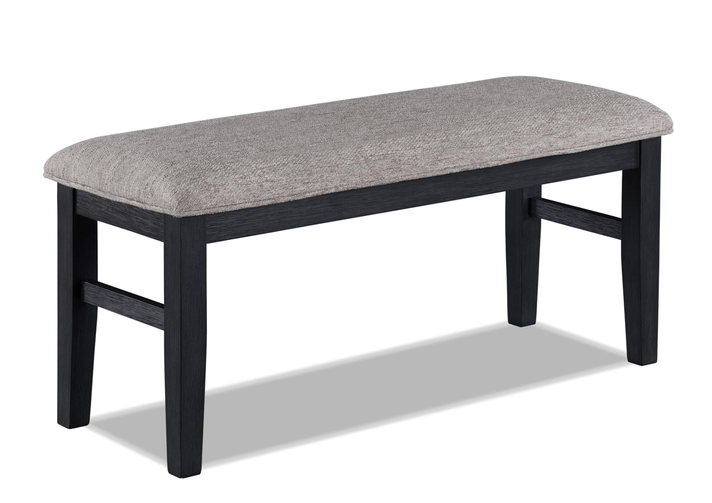 Crown Mark - Guthrie - Bench - Charcoal & Gray - 5th Avenue Furniture