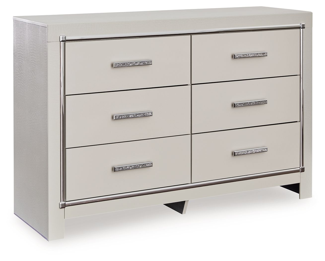 Zyniden - Silver - Six Drawer Dresser - 5th Avenue Furniture