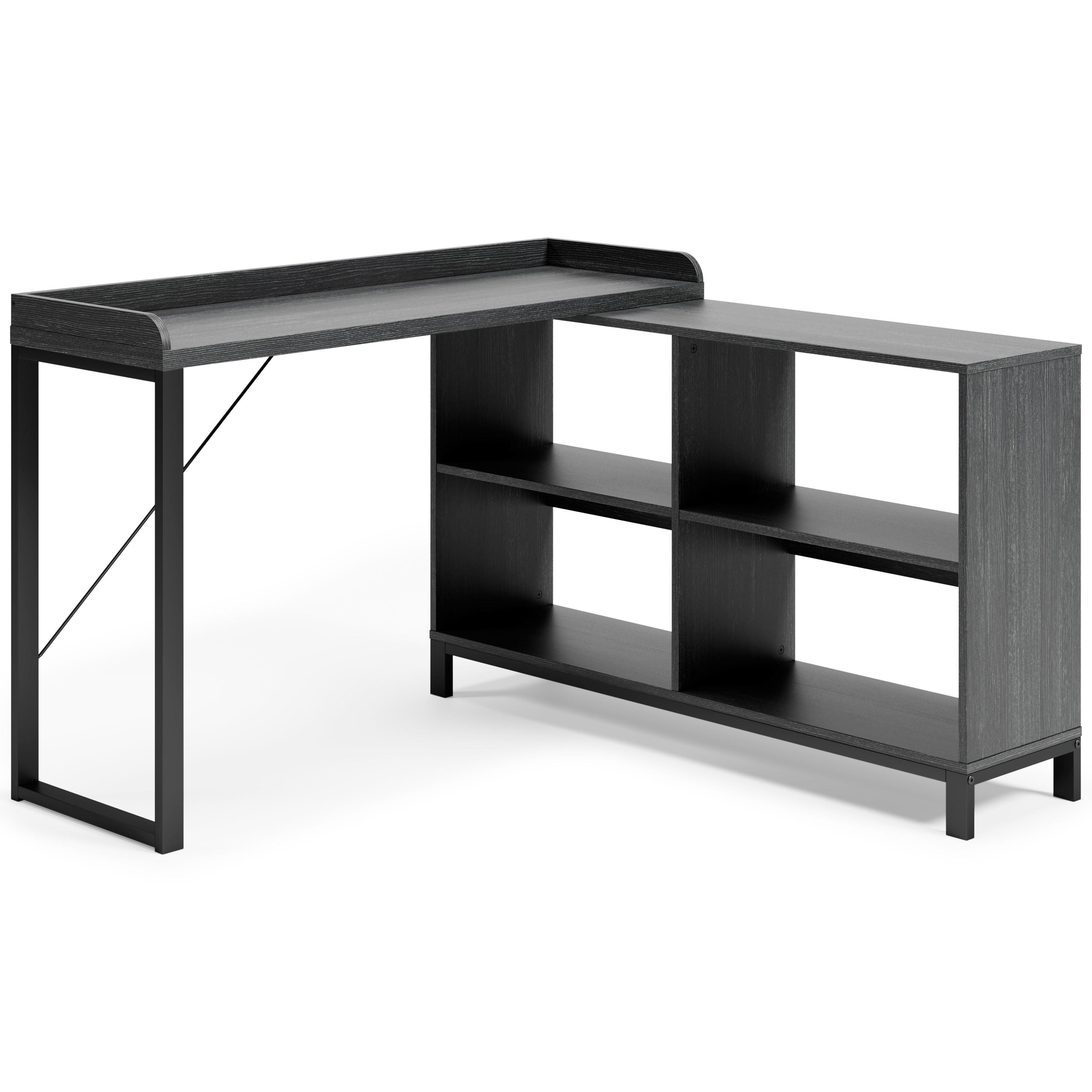 Signature Design by Ashley® - Yarlow - Black - L-desk - 5th Avenue Furniture