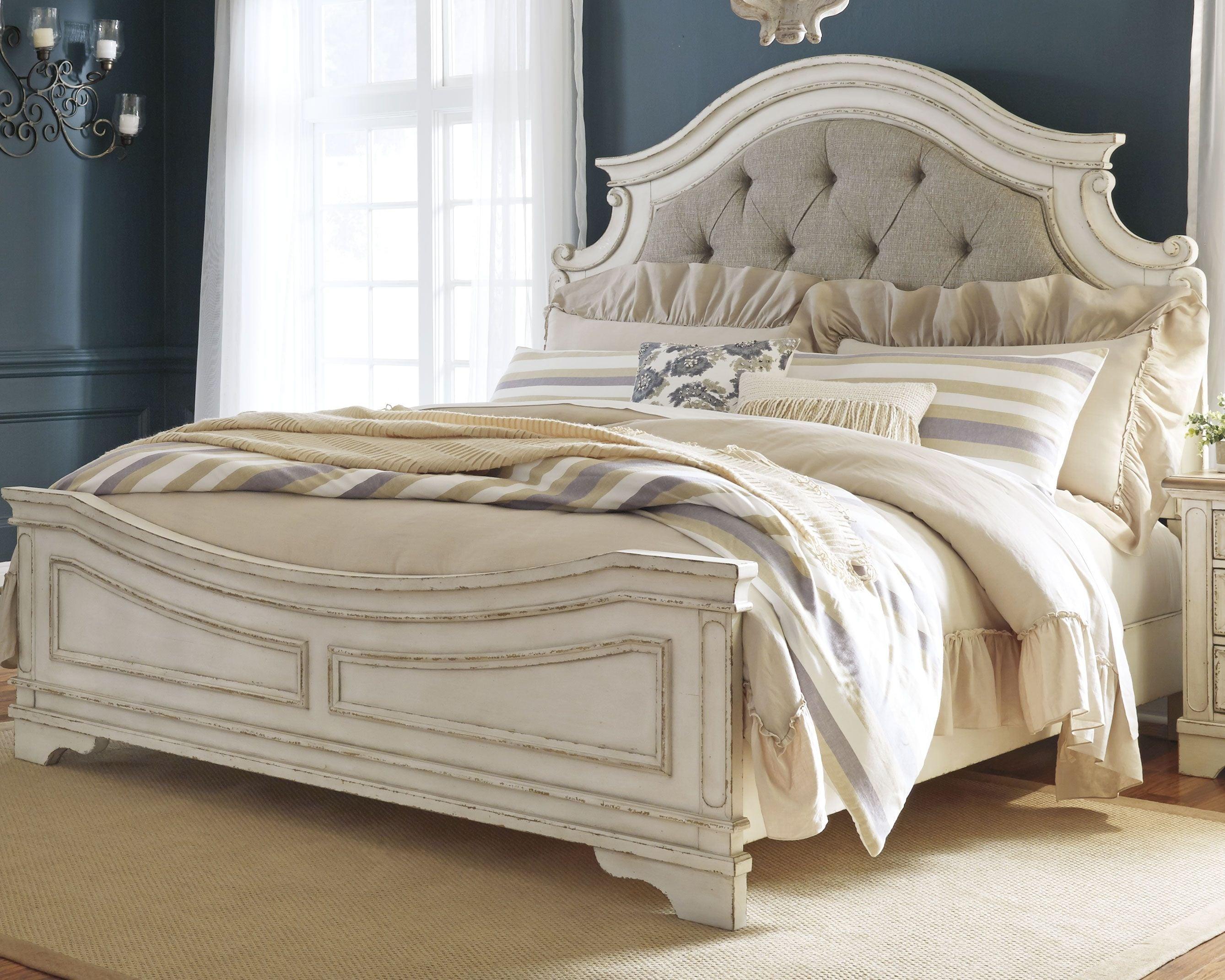 Signature Design by Ashley® - Realyn - Upholstered Panel Bed - 5th Avenue Furniture
