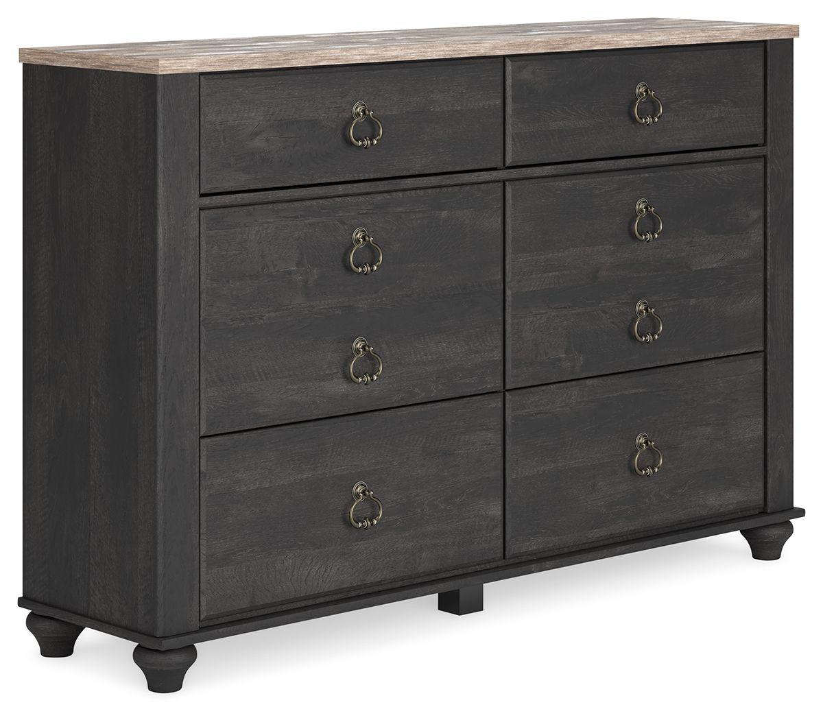 Signature Design by Ashley® - Nanforth - Two-tone - Six Drawer Dresser - 5th Avenue Furniture