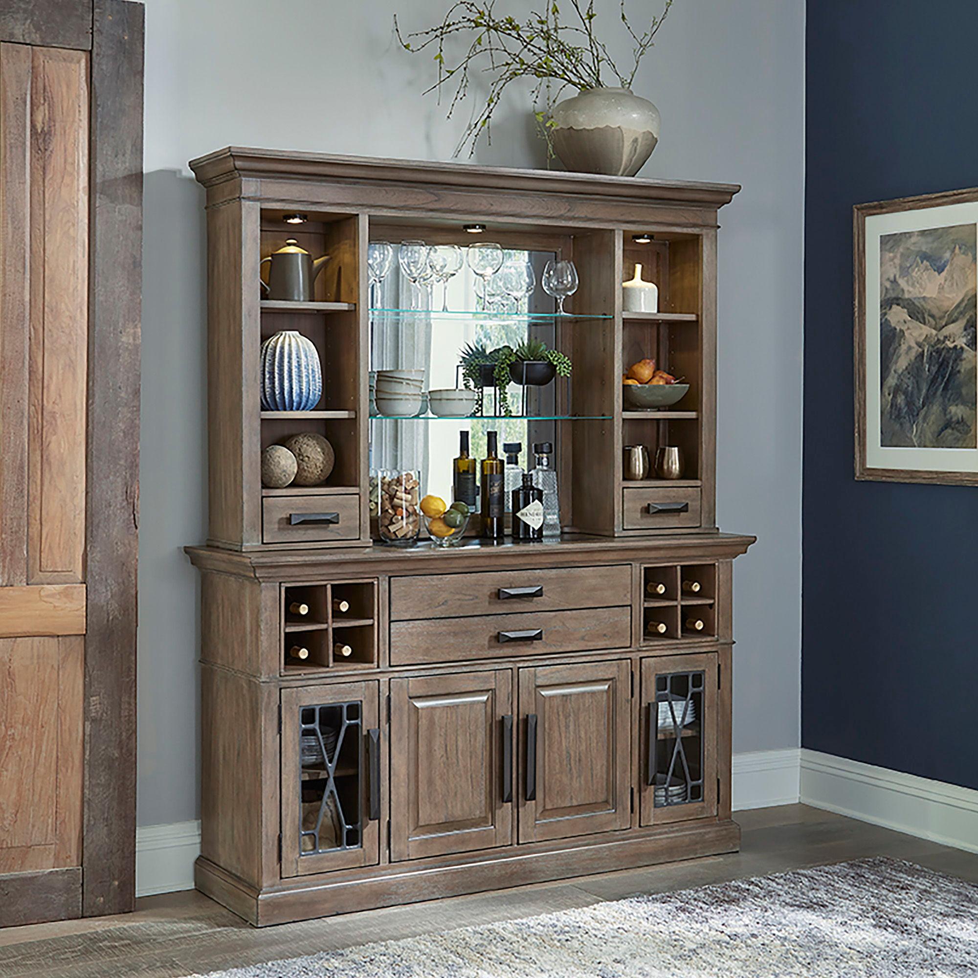Parker House - Sundance Dining - Buffet and Bar Display Hutch - Sandstone - 5th Avenue Furniture