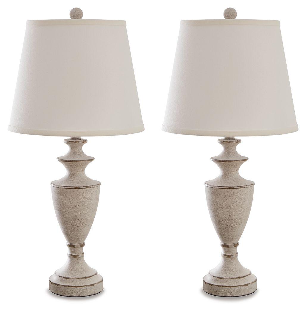Signature Design by Ashley® - Dorcher - Antique Gray - Metal Table Lamp (Set of 2) - 5th Avenue Furniture